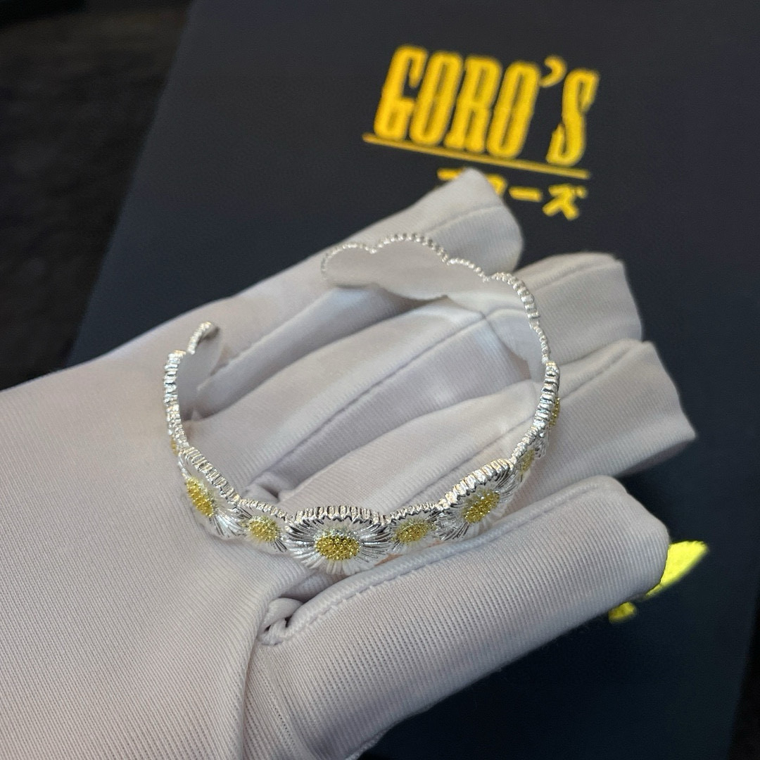  【新品上架】Goro’s高桥吾郎雏菊开口手镯，顶级版本 认准独家拍摄 主攻高端市场 绝对区别普通版本！