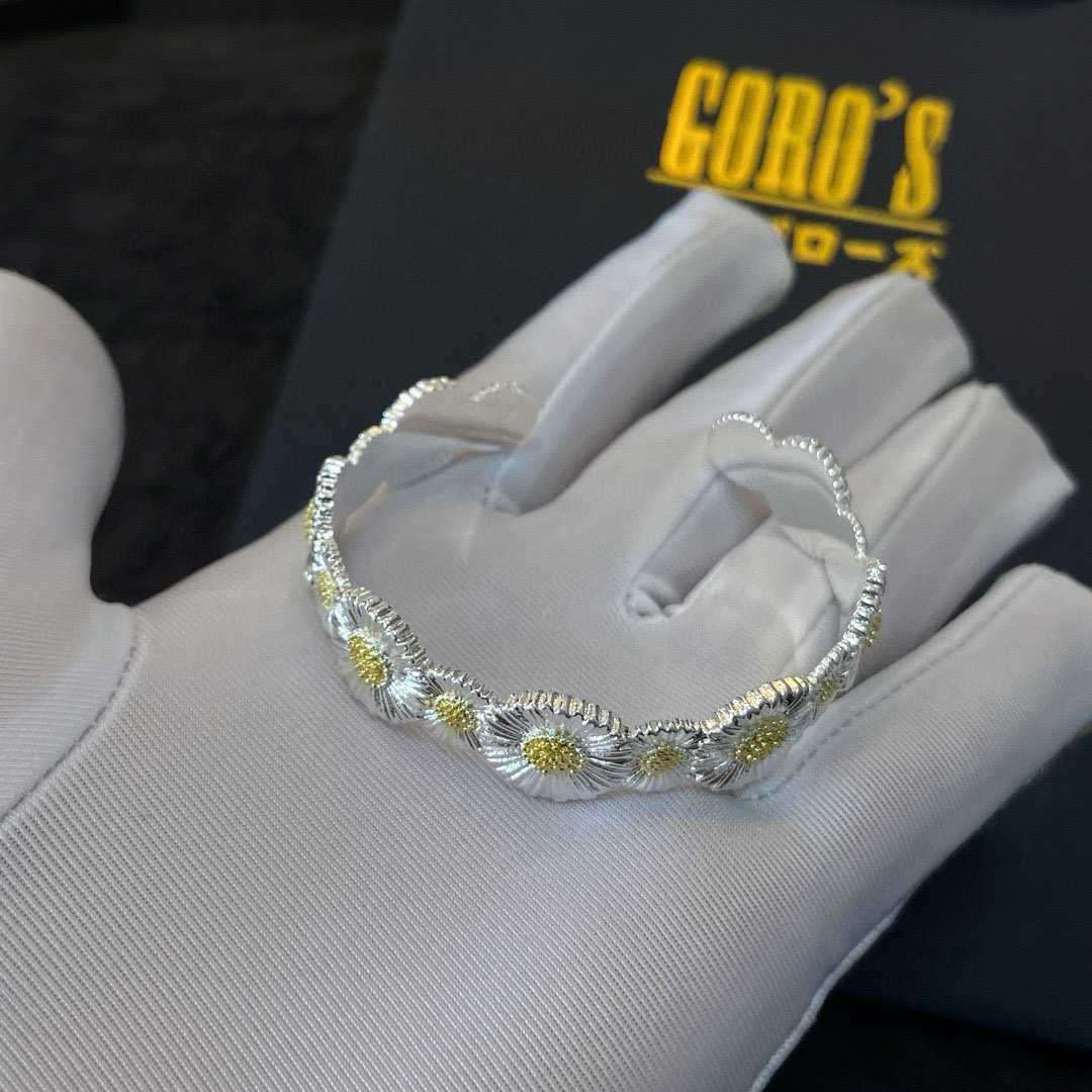  【新品上架】Goro’s高桥吾郎雏菊开口手镯，顶级版本 认准独家拍摄 主攻高端市场 绝对区别普通版本！