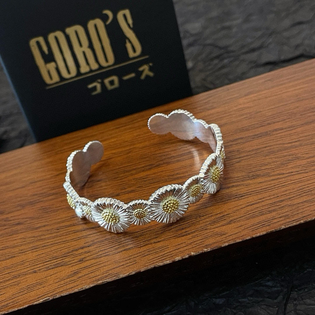  【新品上架】Goro’s高桥吾郎雏菊开口手镯，顶级版本 认准独家拍摄 主攻高端市场 绝对区别普通版本！