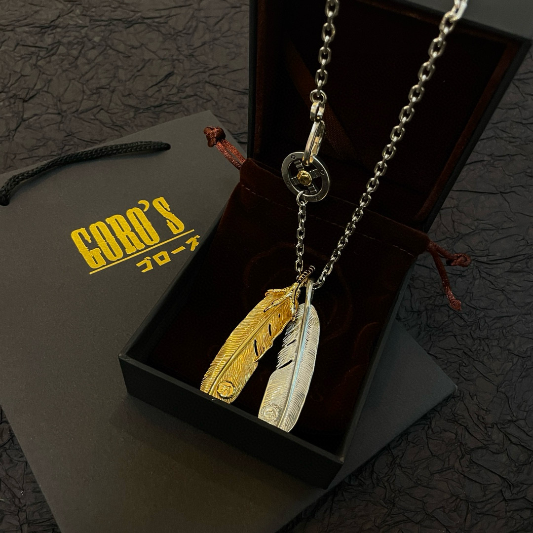     【新品上架】Goro’s高桥吾郎双色羽毛项链，顶级版本 认准独家拍摄 主攻高端市场 绝对区别普通