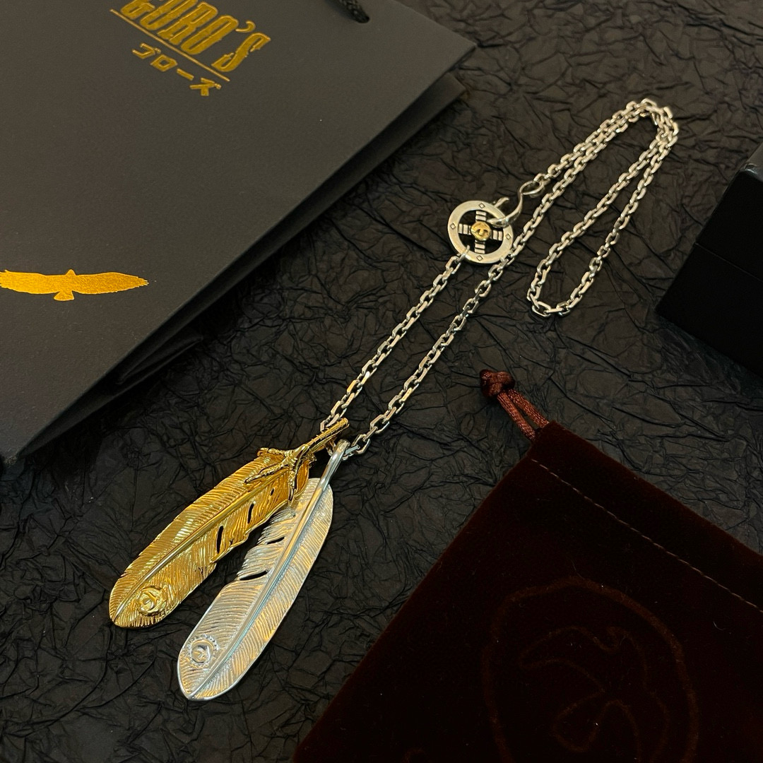     【新品上架】Goro’s高桥吾郎双色羽毛项链，顶级版本 认准独家拍摄 主攻高端市场 绝对区别普通