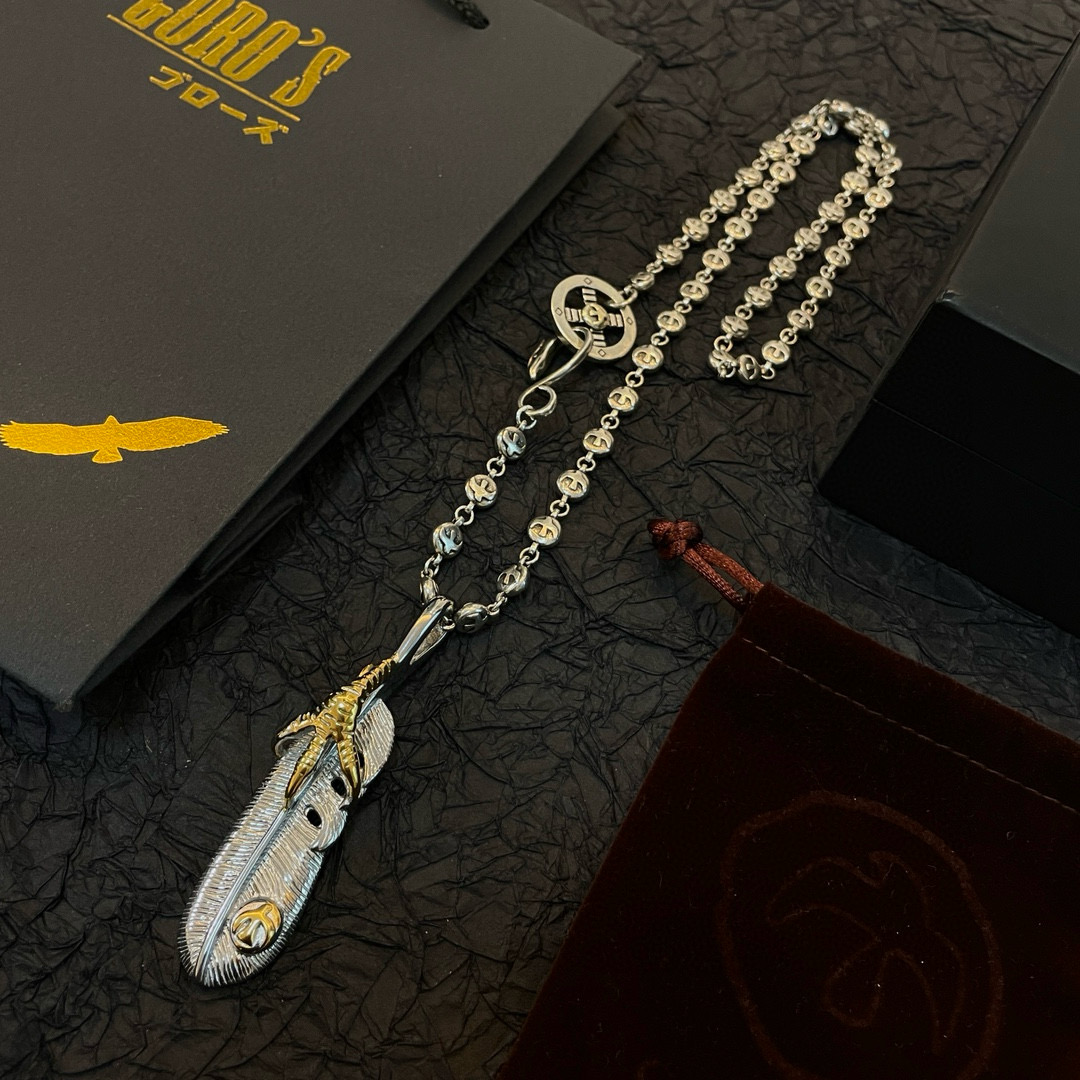    【新品上架】Goro’s高桥吾郎点金羽毛鹰爪项链，顶级版本 认准独家拍摄 主攻高端市场 绝对区别普