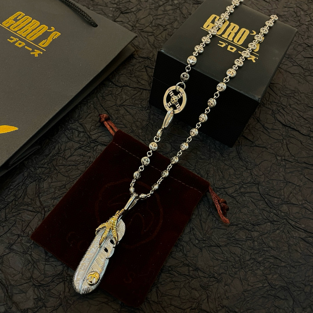    【新品上架】Goro’s高桥吾郎点金羽毛鹰爪项链，顶级版本 认准独家拍摄 主攻高端市场 绝对区别普