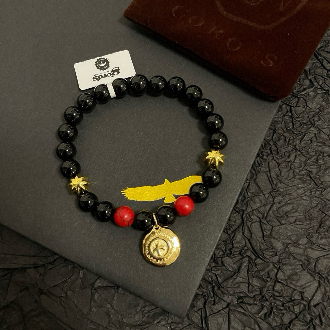 Handmade Black and Gold Chain Bracelet: Goro’s High Bridge Blackmanau’s Top Edition