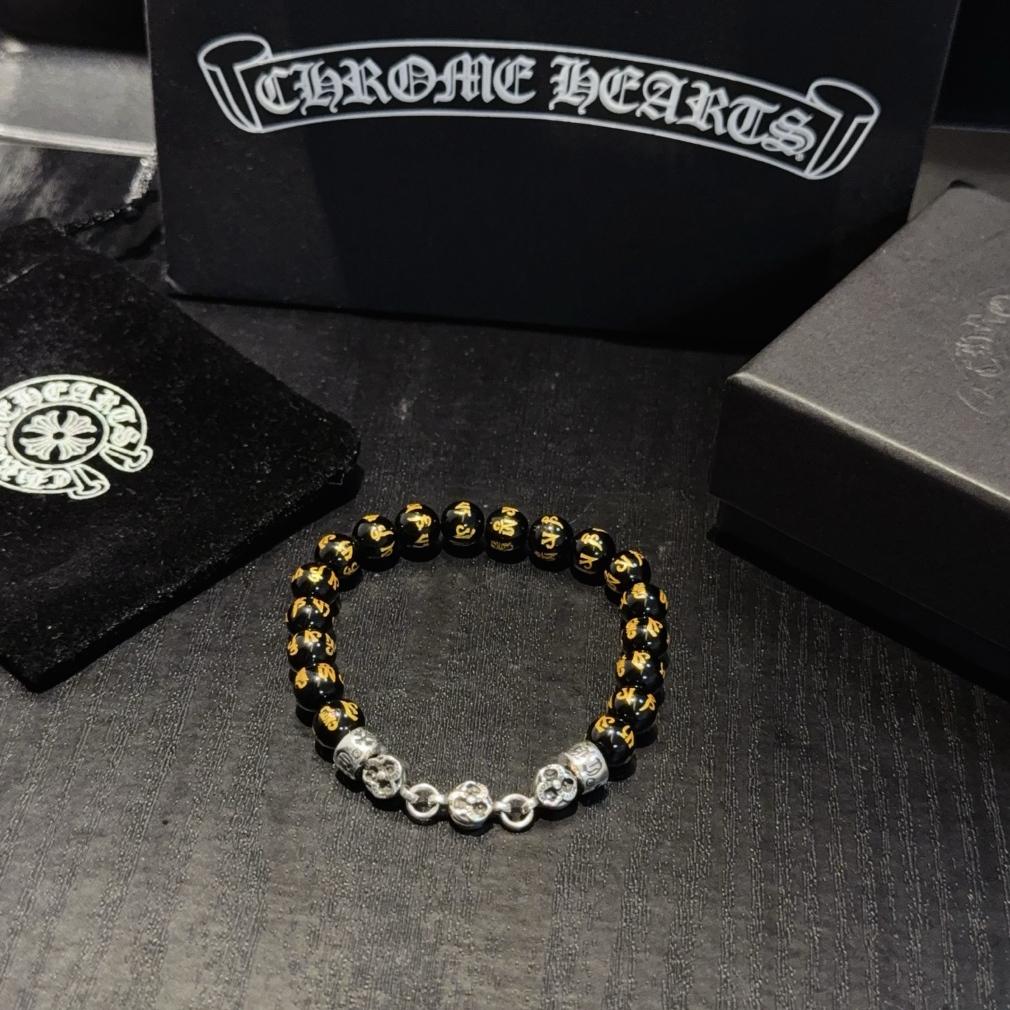  新款【专柜品质】Chrome Hearts克罗心经典复古多元素手串手链 ，快手/ins/小红书热门，凹