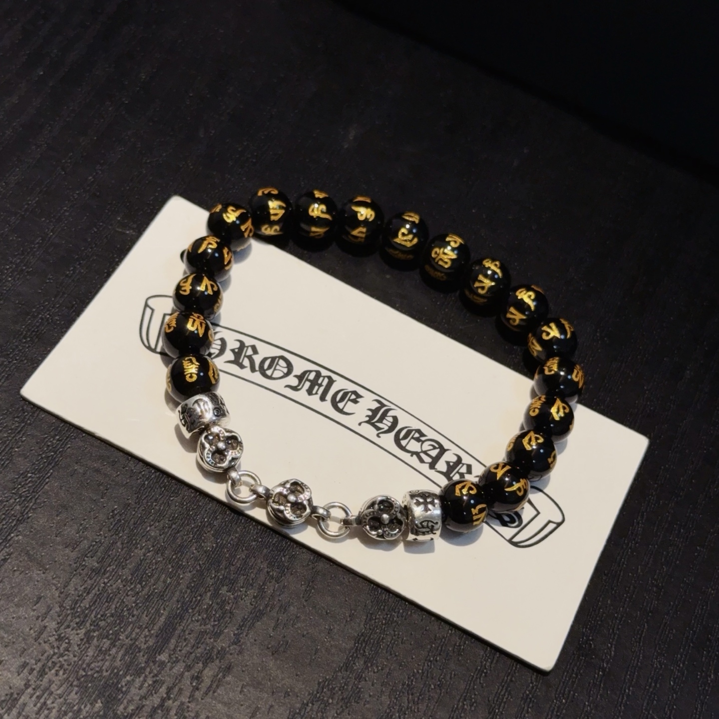  新款【专柜品质】Chrome Hearts克罗心经典复古多元素手串手链 ，快手/ins/小红书热门，凹
