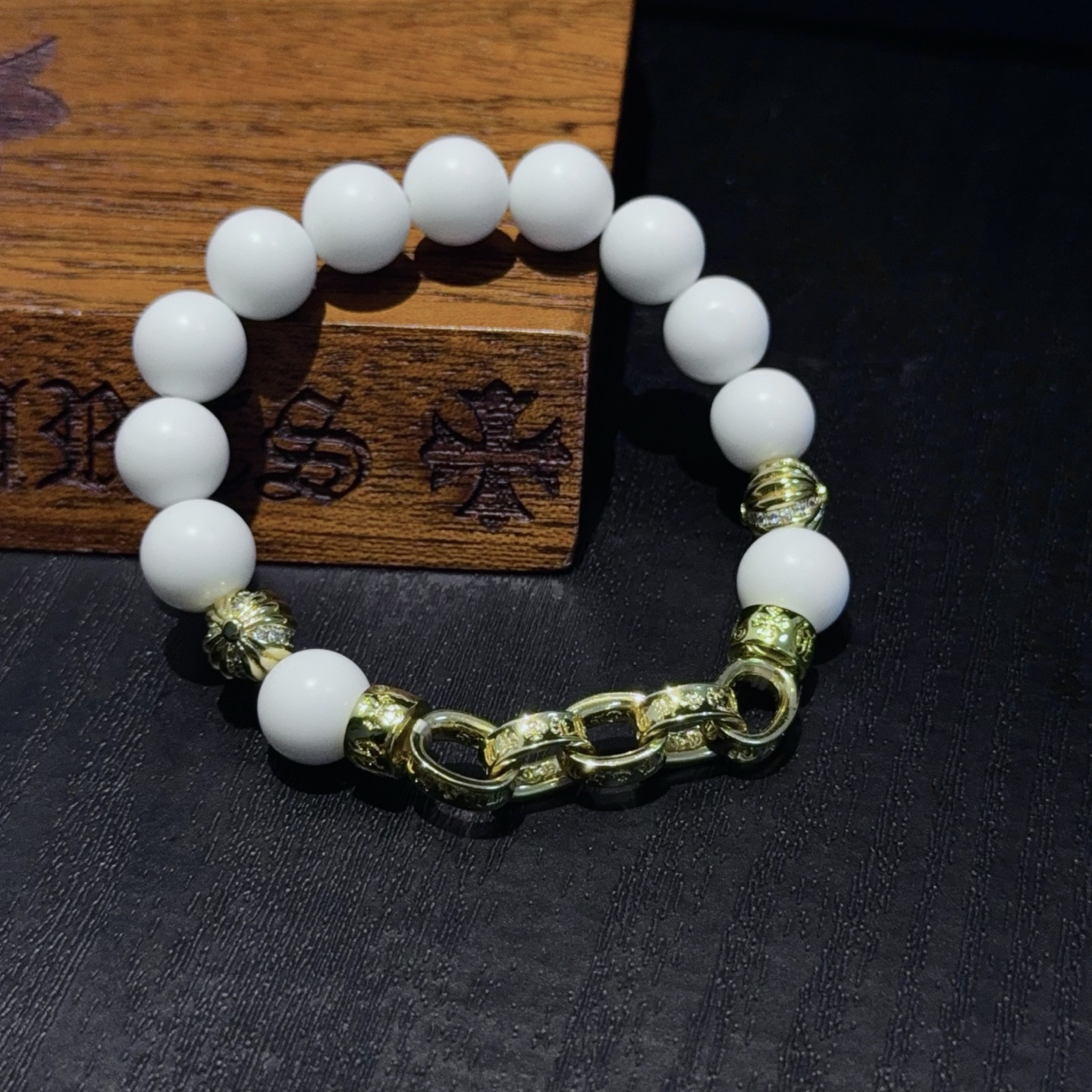  新款【专柜品质】Chrome Hearts克罗心经典复古多元素手串手链 ，快手/ins/小红书热门，凹