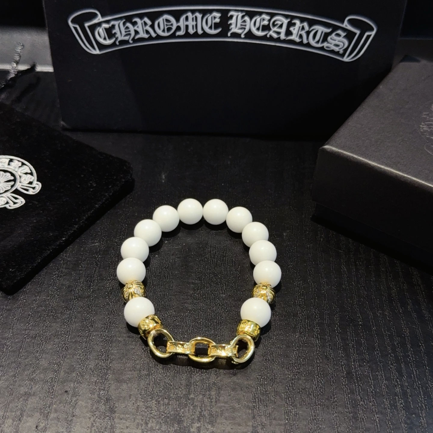  新款【专柜品质】Chrome Hearts克罗心经典复古多元素手串手链 ，快手/ins/小红书热门，凹