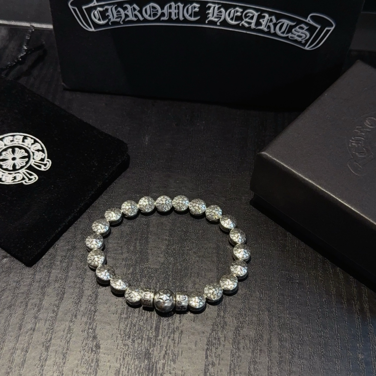  新款【专柜品质】Chrome Hearts克罗心经典复古多元素手串手链 ，快手/ins/小红书热门，凹