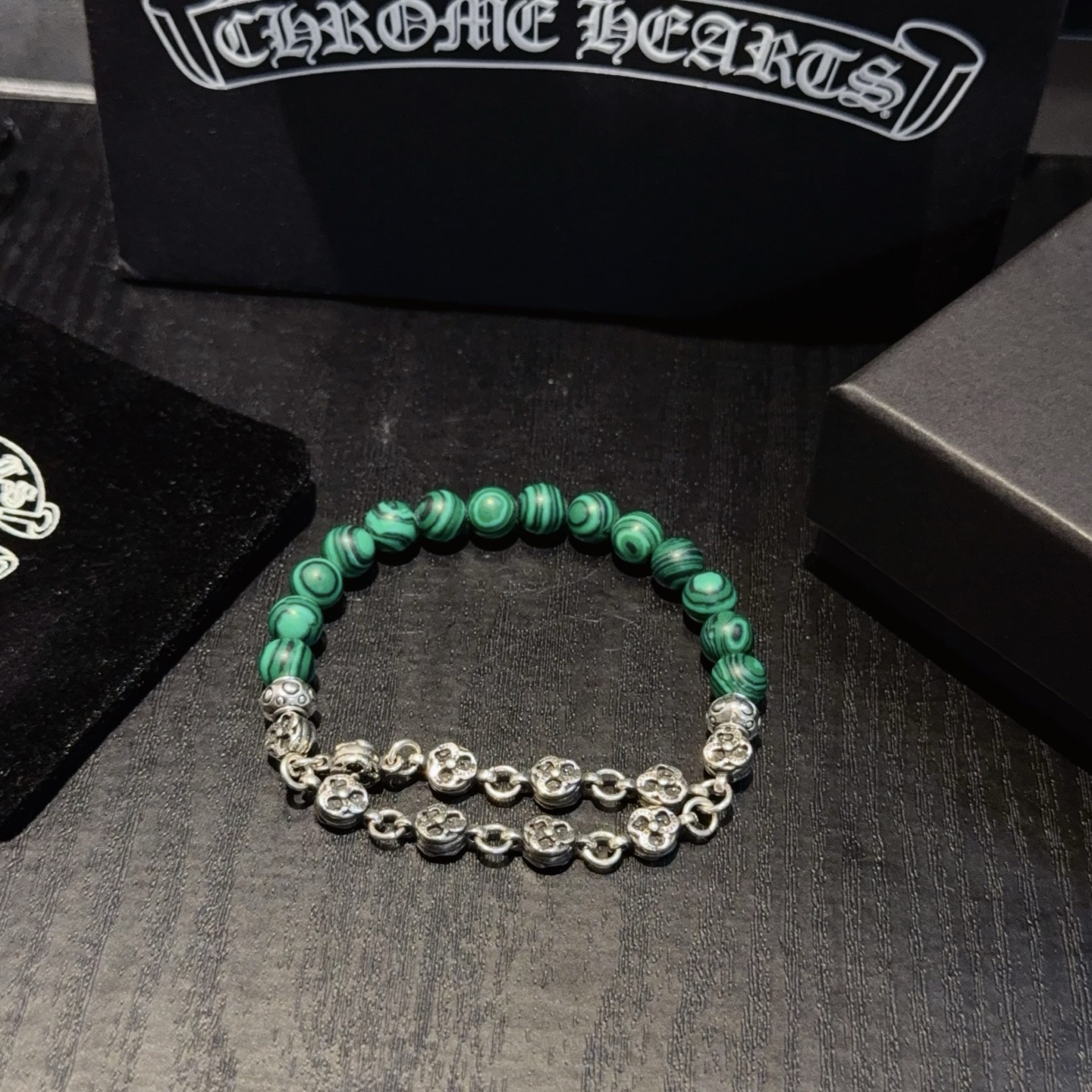 新款【专柜品质】Chrome Hearts克罗心经典复古多元素手串手链 ，快手/ins/小红书热门，凹