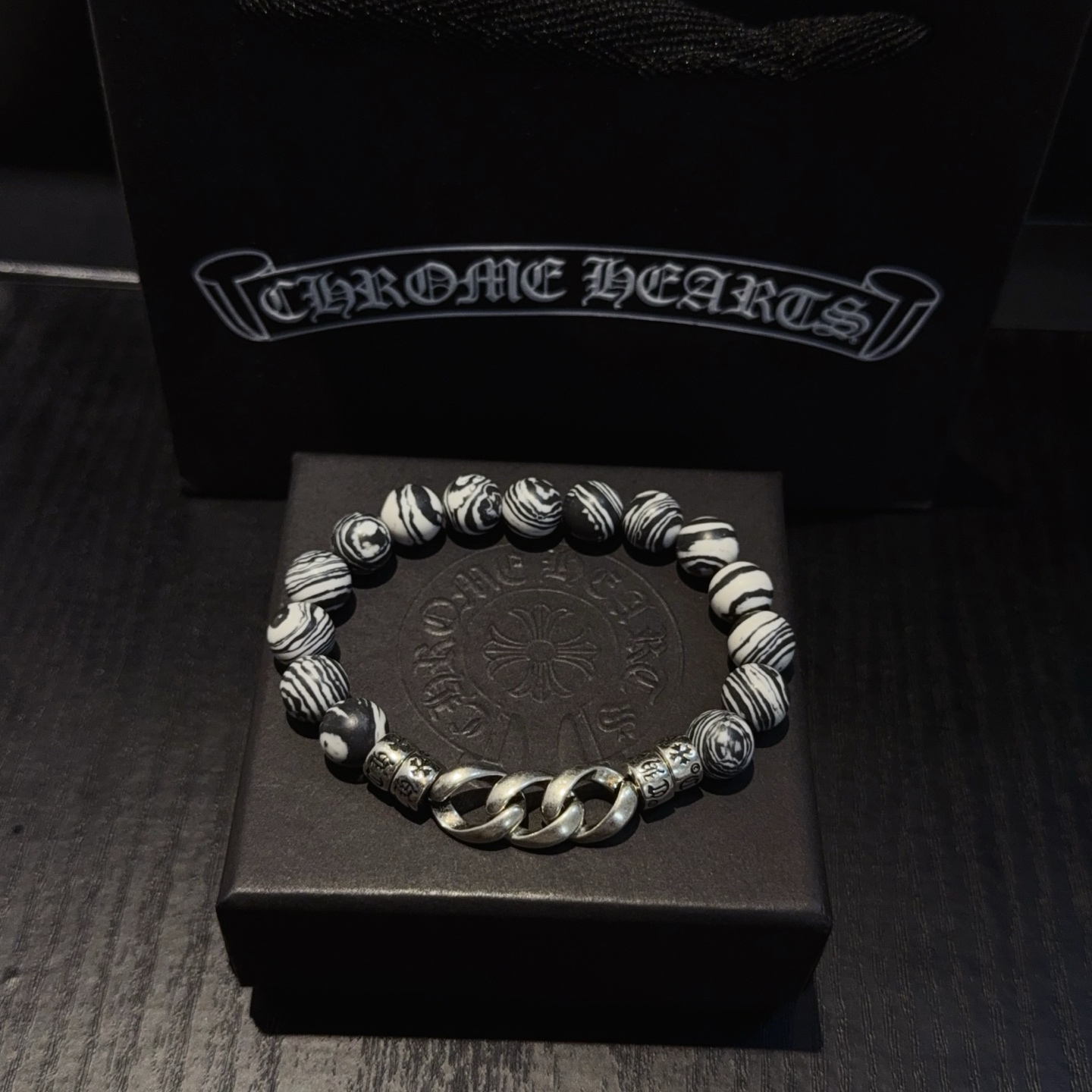  新款【专柜品质】Chrome Hearts克罗心经典复古多元素手串手链 ，快手/ins/小红书热门，凹