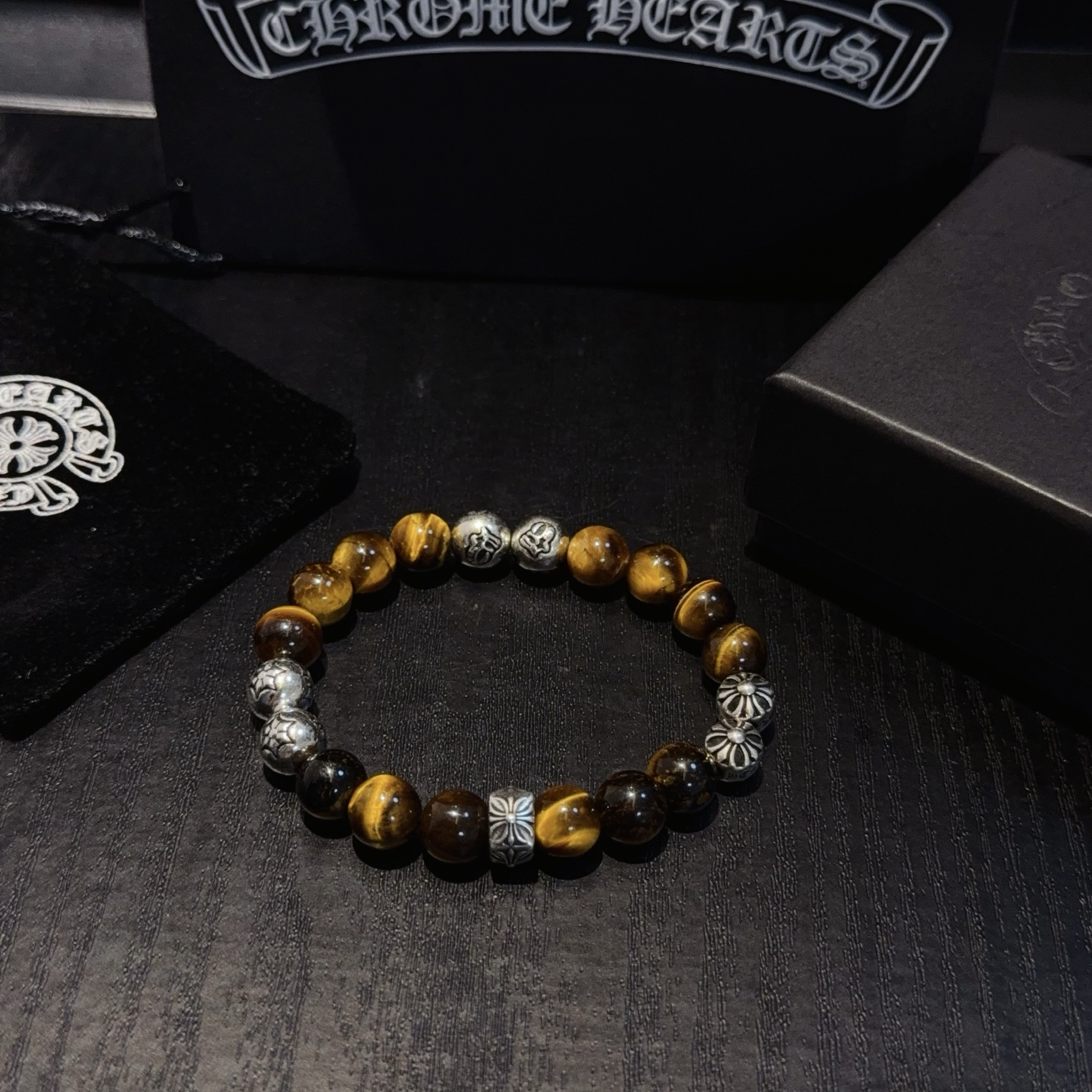  新款【专柜品质】Chrome Hearts克罗心经典复古多元素手串手链 ，快手/ins/小红书热门，凹