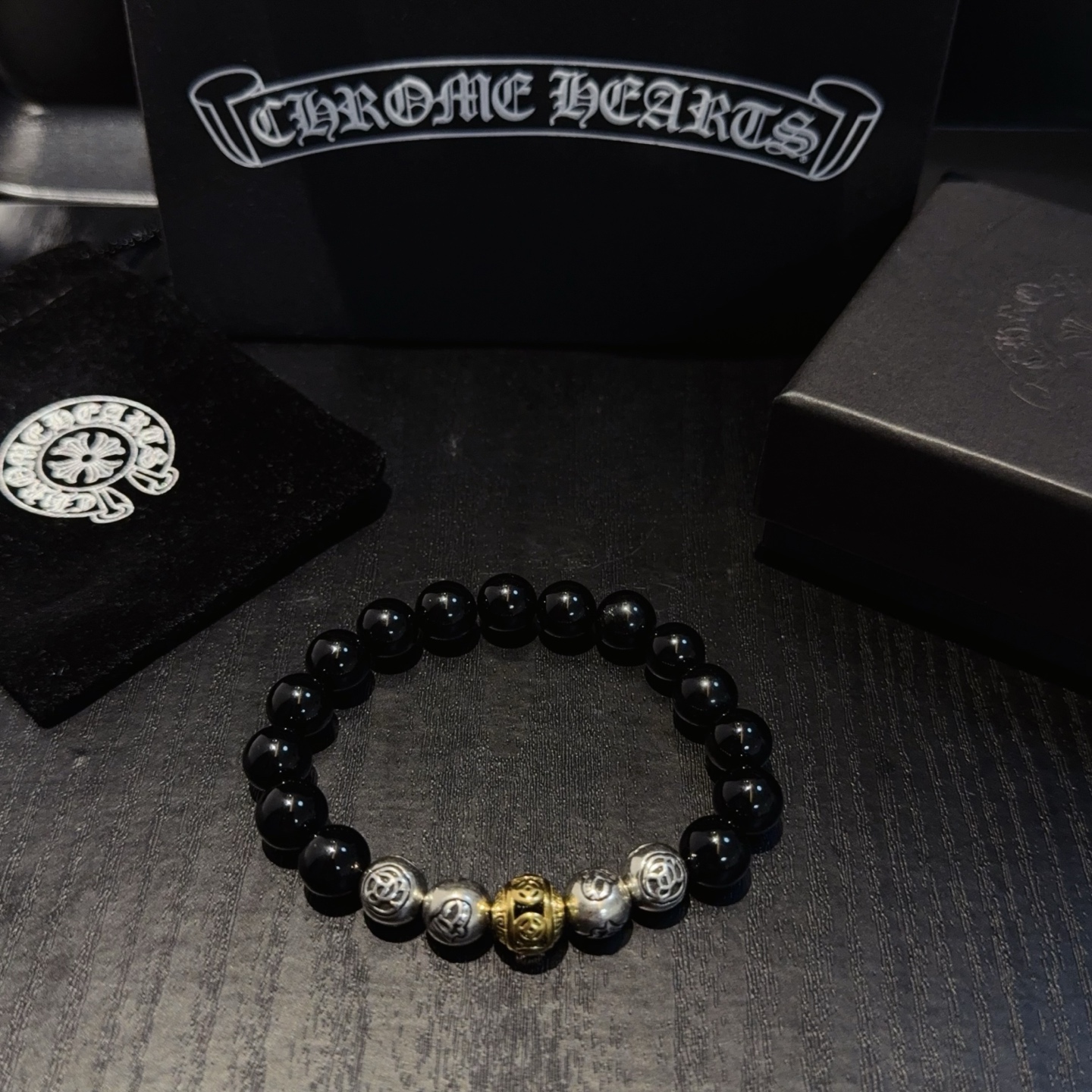  新款【专柜品质】Chrome Hearts克罗心经典复古多元素手串手链 ，快手/ins/小红书热门，凹
