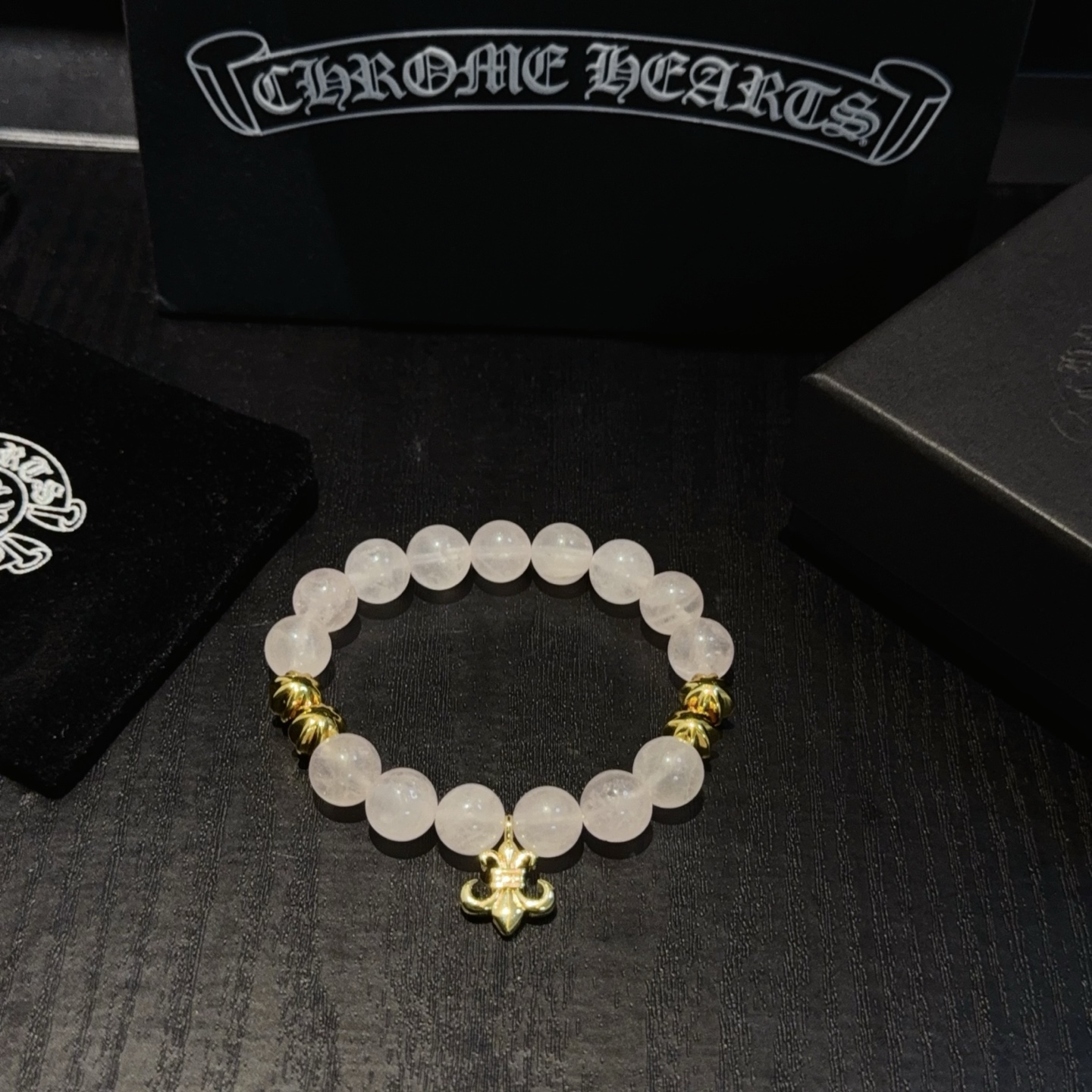  新款【专柜品质】Chrome Hearts克罗心经典复古多元素手串手链 ，快手/ins/小红书热门，凹