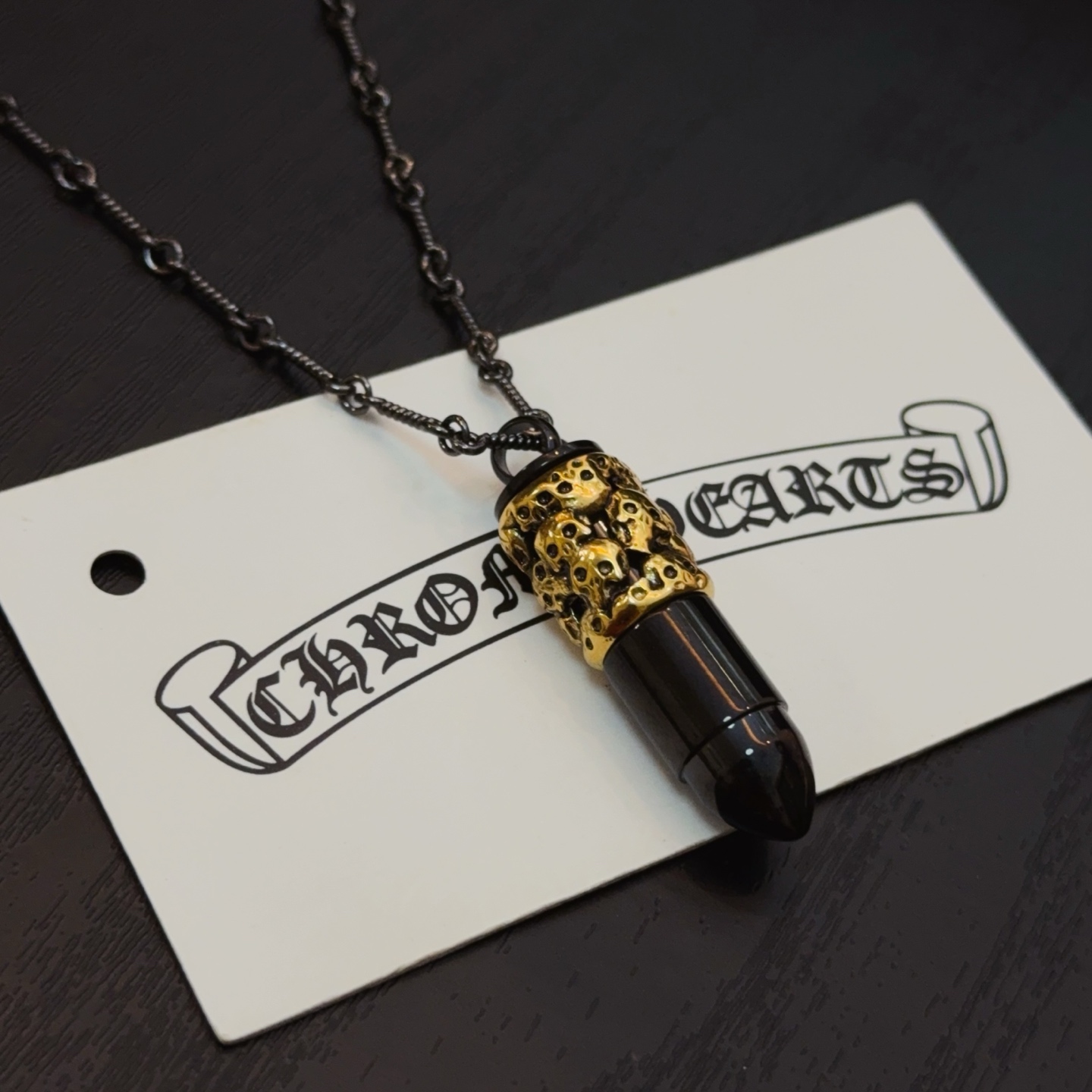   新款【专柜品质】Chrome Hearts克罗心项链 凹凸造型不同的花纹设计风格 呈现出与众不同 十