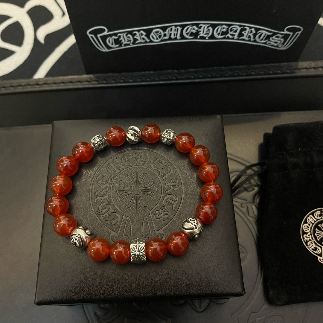  新款【专柜品质】Chrome Hearts克罗心 经典复古多元素手链 凹凸造型不同的花纹设计风格 呈现