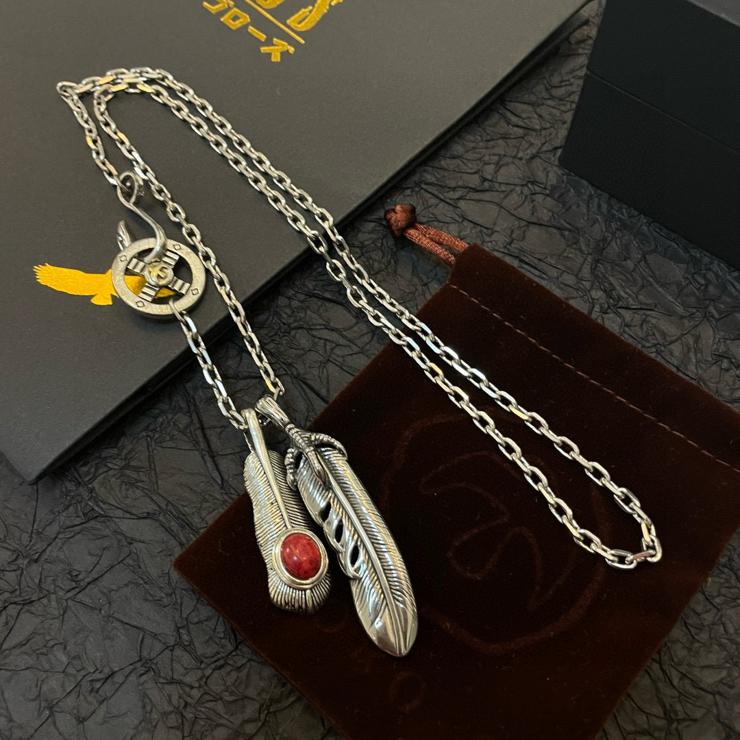   【新品上架】Goro’s高桥吾郎复古羽毛吊坠 高桥经典项链  顶级版本 认准独家拍摄 主攻高端市场 