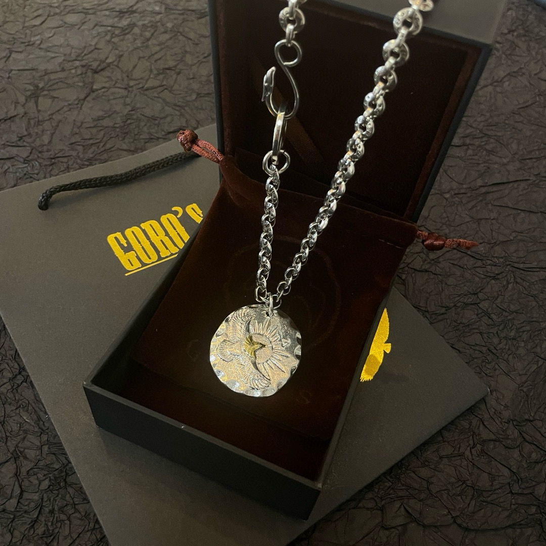     【新品上架】Goro’s高桥吾郎银饼老鹰项链，顶级版本 认准独家拍摄 主攻高端市场 绝对区别普通