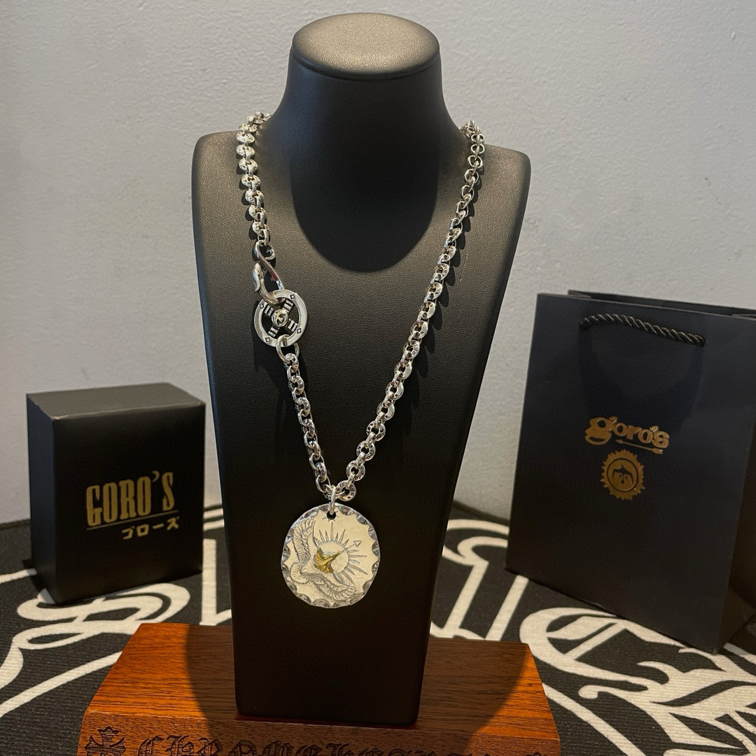     【新品上架】Goro’s高桥吾郎银饼老鹰项链，顶级版本 认准独家拍摄 主攻高端市场 绝对区别普通