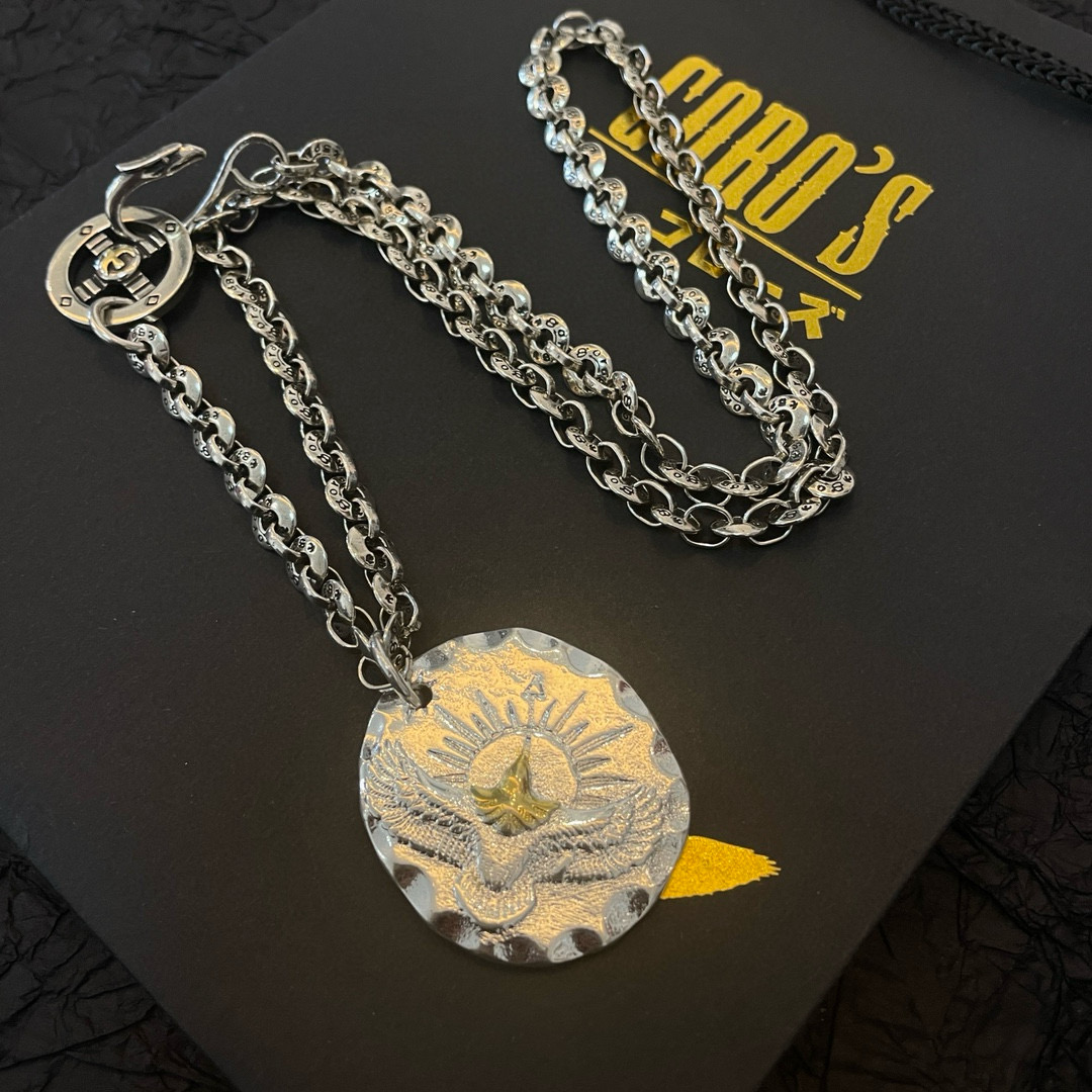     【新品上架】Goro’s高桥吾郎银饼老鹰项链，顶级版本 认准独家拍摄 主攻高端市场 绝对区别普通