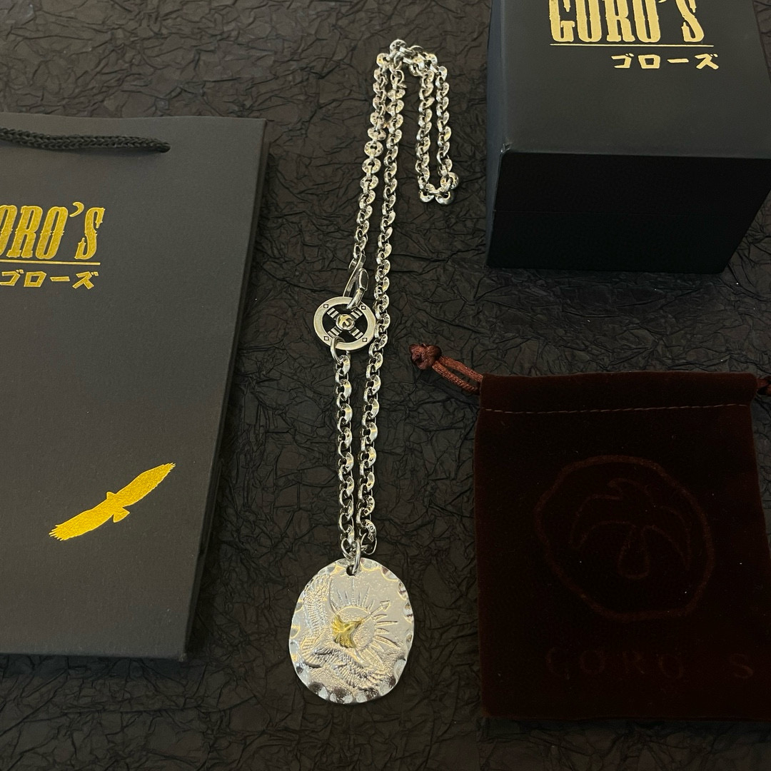     【新品上架】Goro’s高桥吾郎银饼老鹰项链，顶级版本 认准独家拍摄 主攻高端市场 绝对区别普通