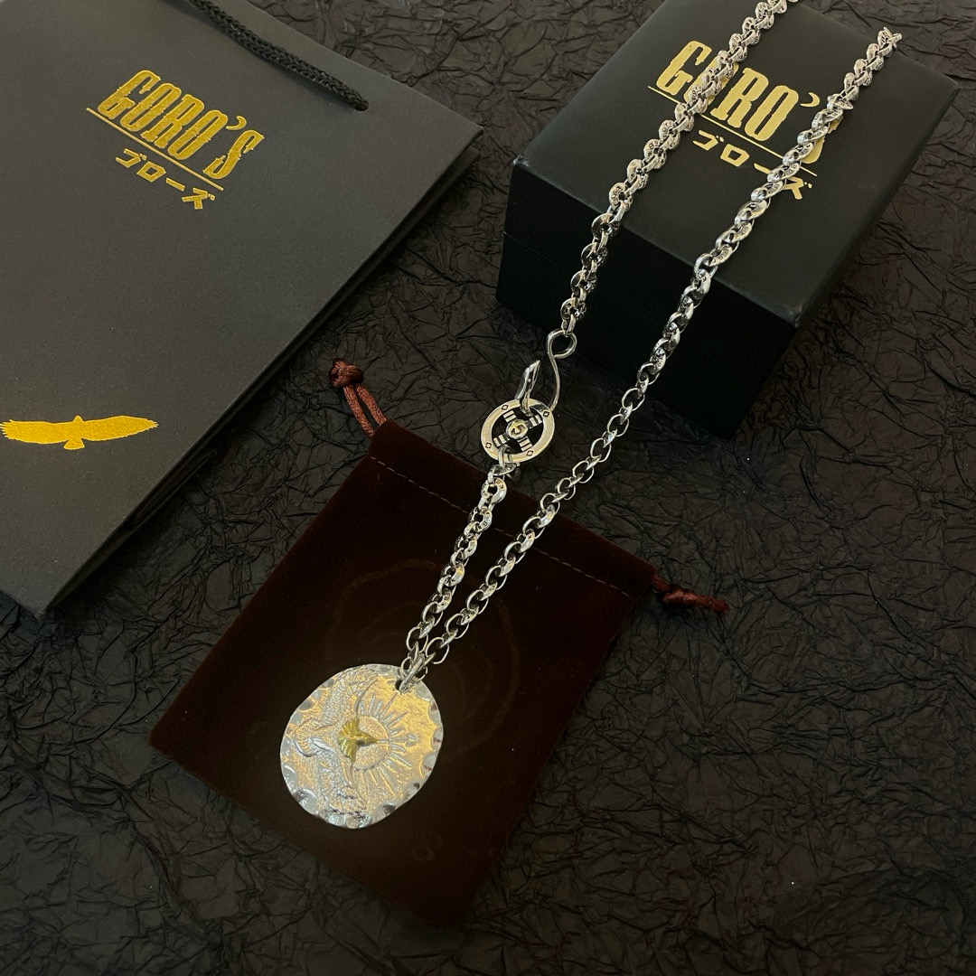     【新品上架】Goro’s高桥吾郎银饼老鹰项链，顶级版本 认准独家拍摄 主攻高端市场 绝对区别普通