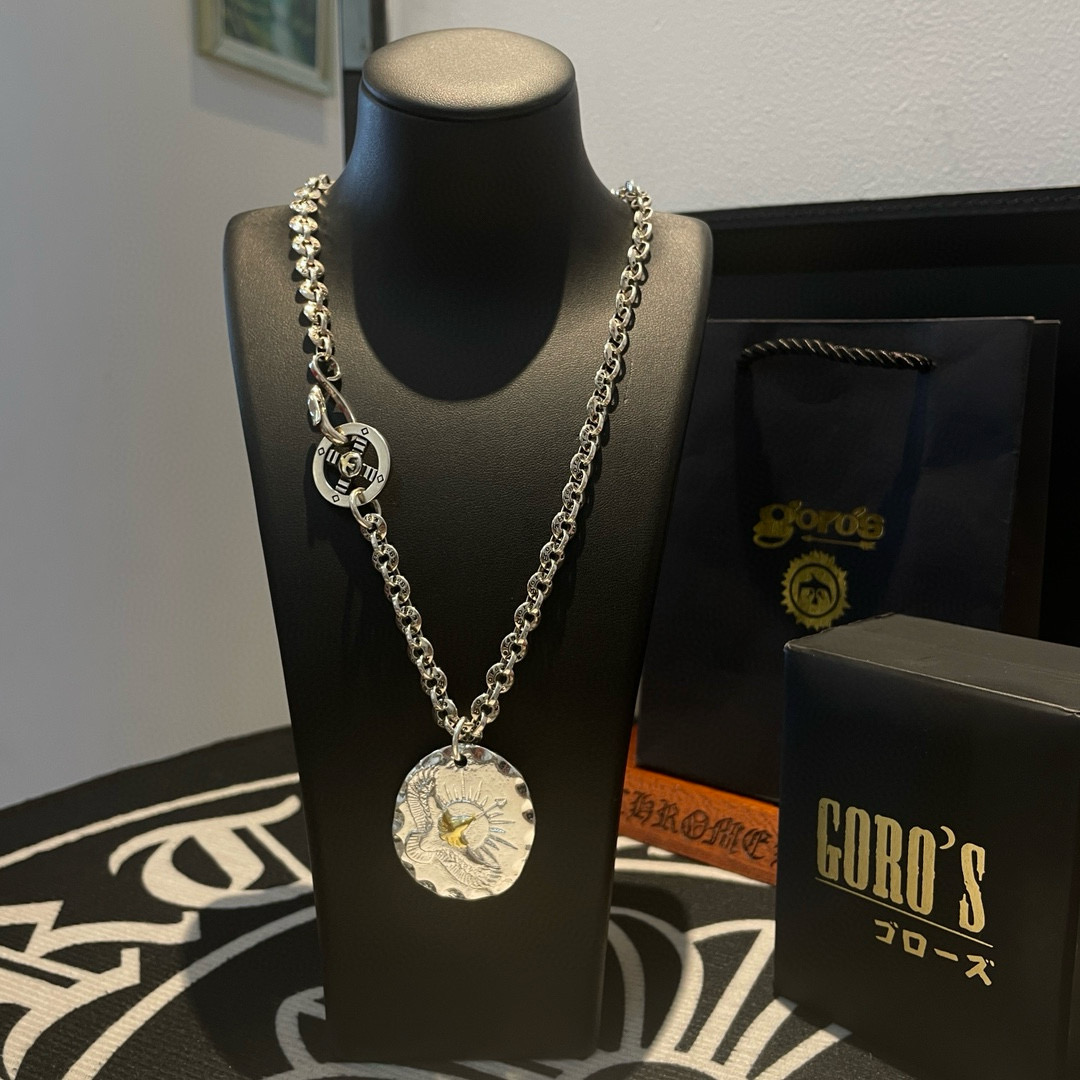     【新品上架】Goro’s高桥吾郎银饼老鹰项链，顶级版本 认准独家拍摄 主攻高端市场 绝对区别普通