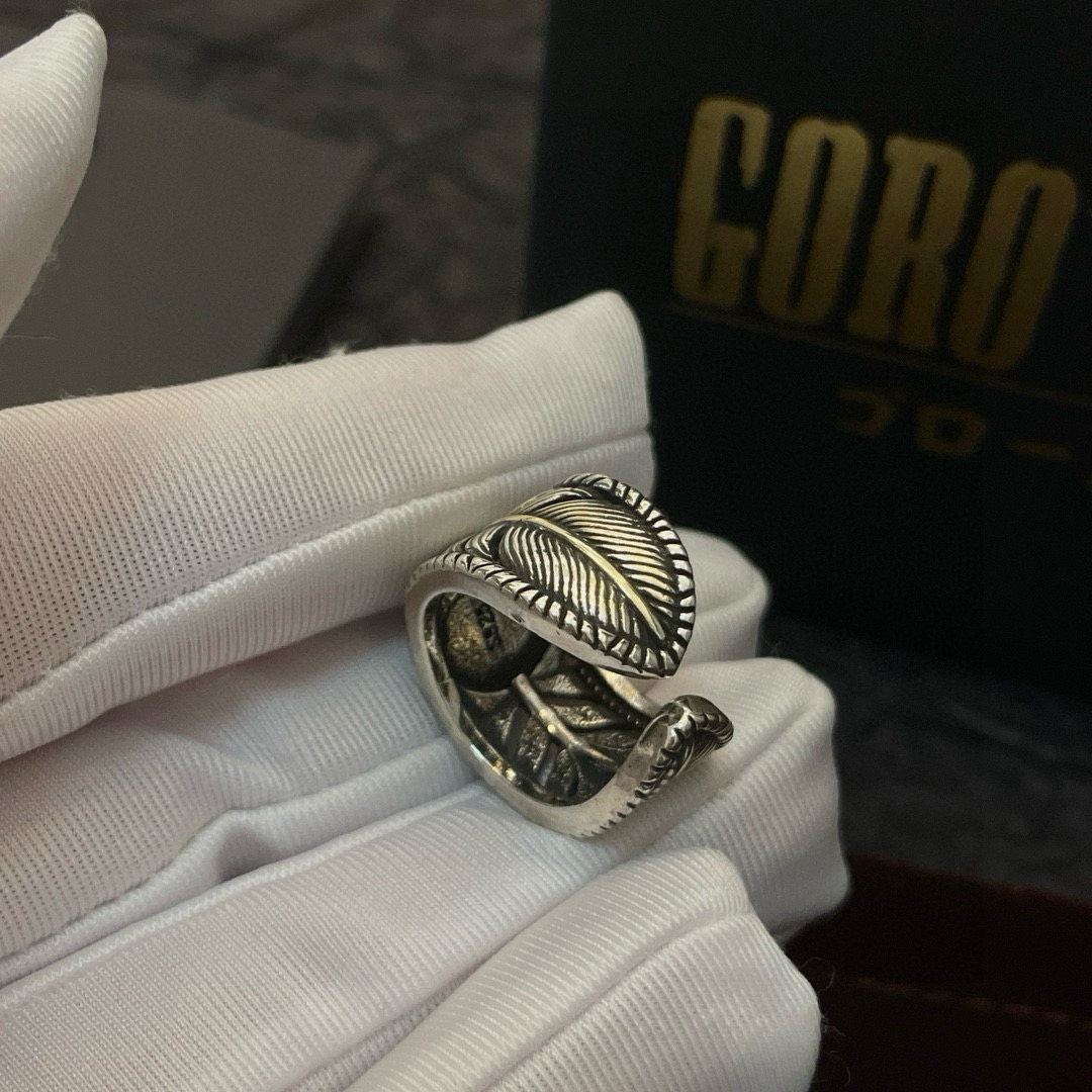   【新品上架】Goro’s高桥吾郎松石羽毛戒指，顶级版本 认准独家拍摄 主攻高端市场 绝对区别普通版本