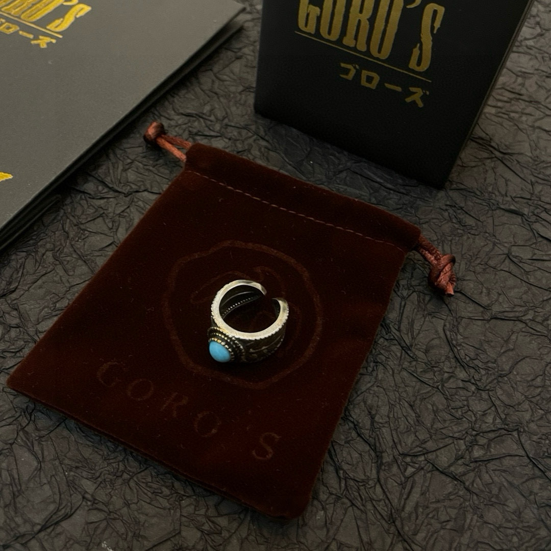   【新品上架】Goro’s高桥吾郎松石羽毛戒指，顶级版本 认准独家拍摄 主攻高端市场 绝对区别普通版本