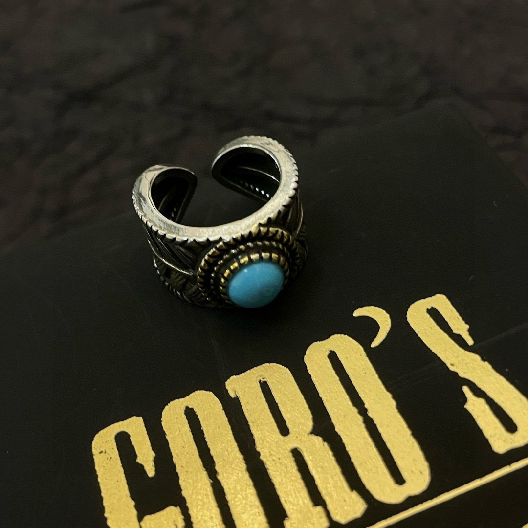   【新品上架】Goro’s高桥吾郎松石羽毛戒指，顶级版本 认准独家拍摄 主攻高端市场 绝对区别普通版本