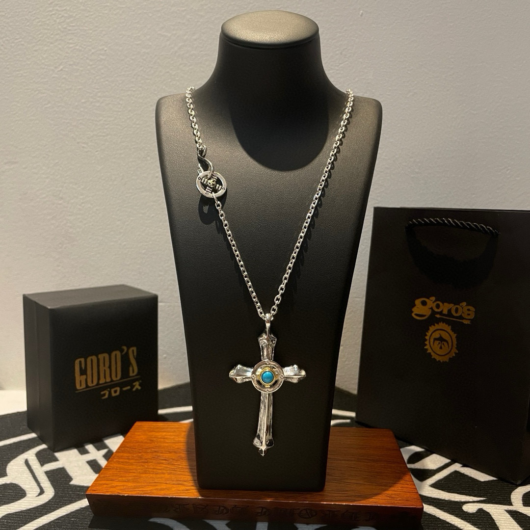      【新品上架】Goro’s高桥吾郎复古松石羽毛吊坠 高桥经典项链  顶级版本 认准独家拍摄 主攻