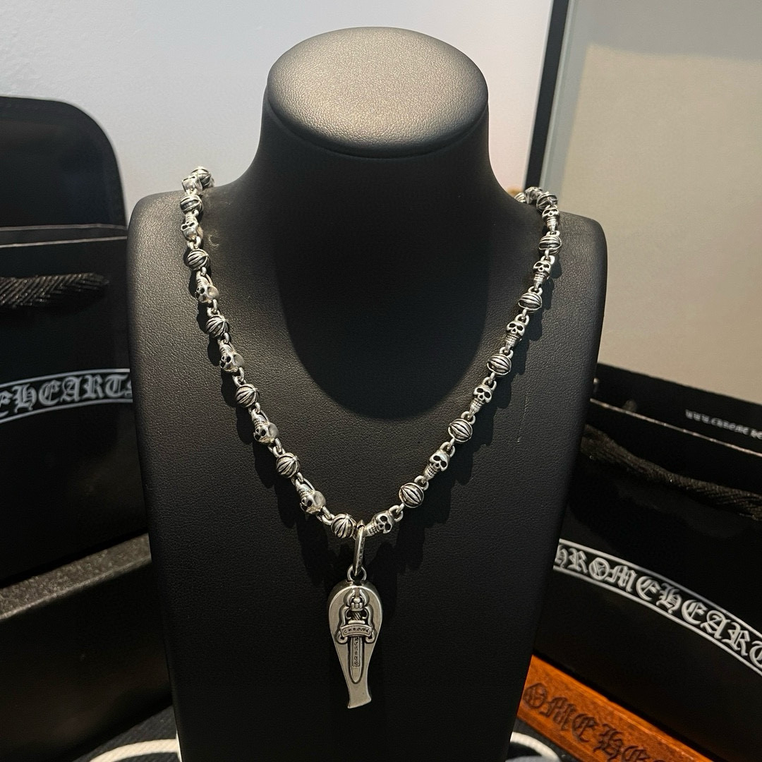  抖音/快手/ins/小红书/直播热门 ，新款【专柜品质】Chrome Hearts克罗心十字花球骷髅头