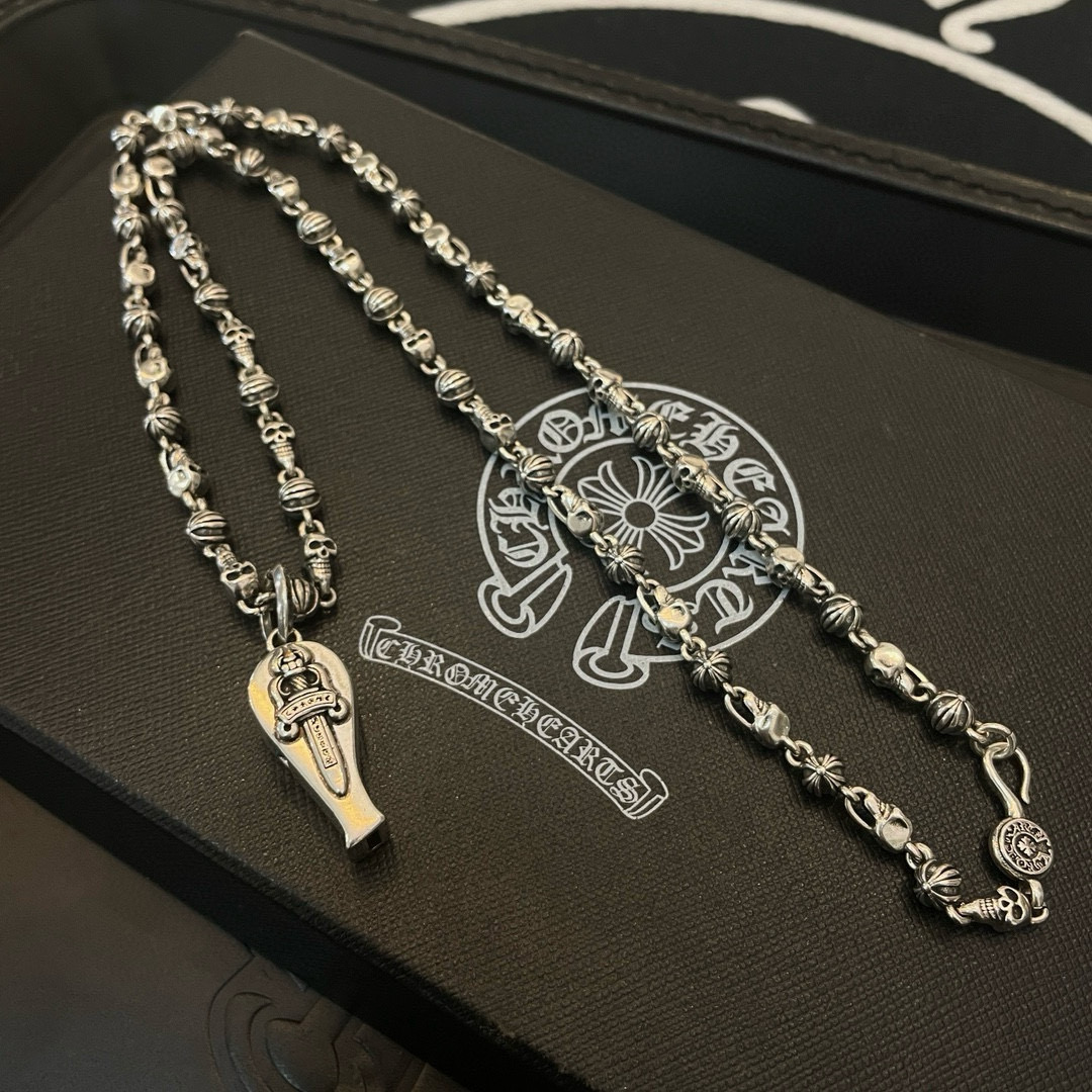  抖音/快手/ins/小红书/直播热门 ，新款【专柜品质】Chrome Hearts克罗心十字花球骷髅头