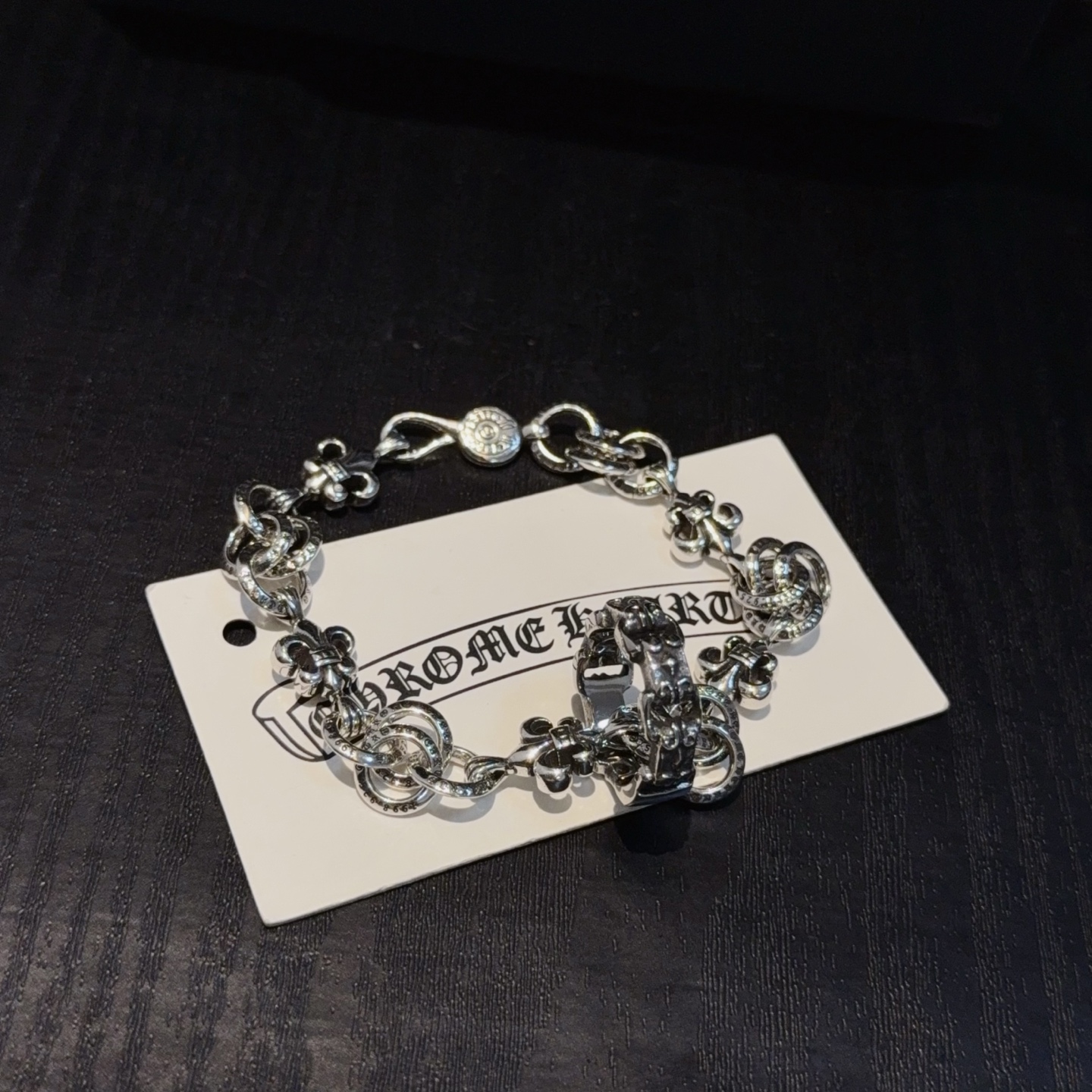  新款【专柜品质】Chrome Hearts克罗心经典手链 ，快手/ins/小红书热门，凹凸造型不同的花