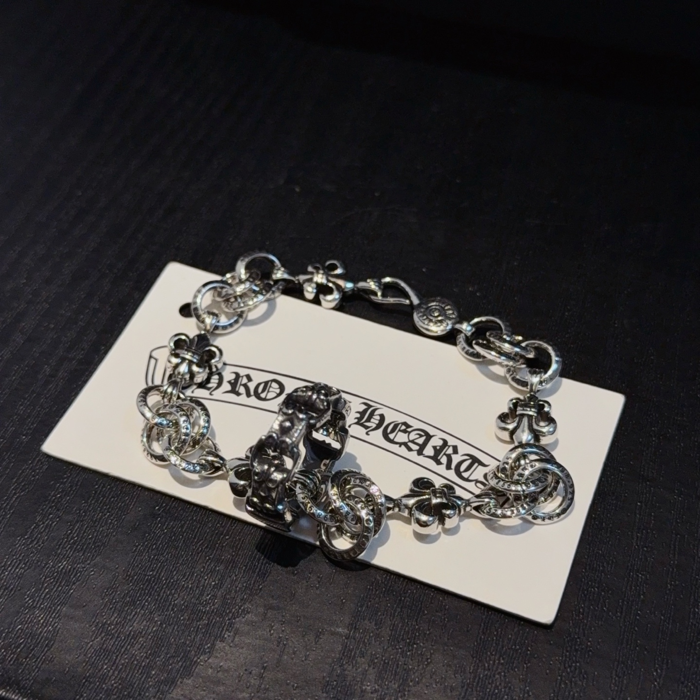 新款【专柜品质】Chrome Hearts克罗心经典手链 ，快手/ins/小红书热门，凹凸造型不同的花