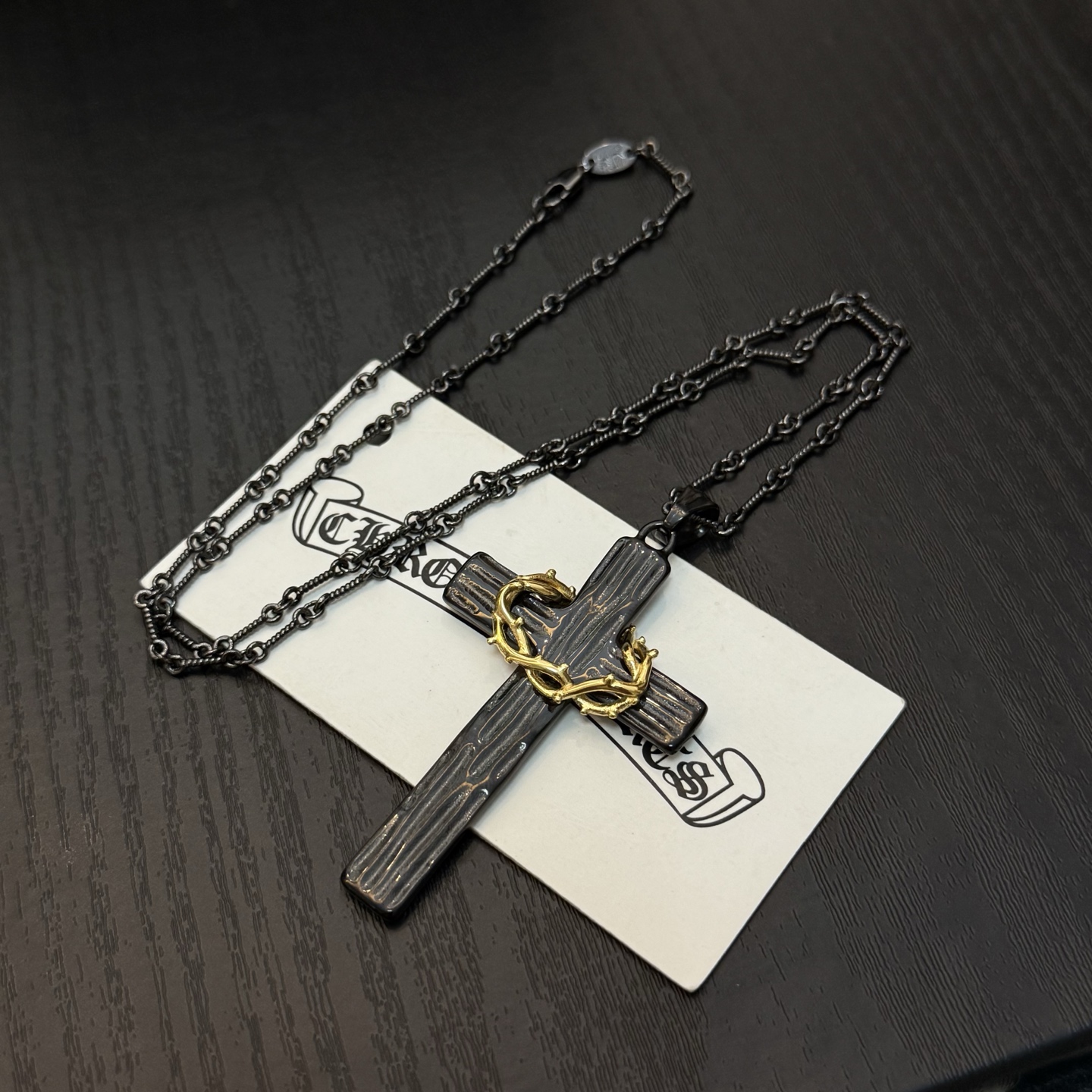 新款【专柜品质】Chrome Hearts克罗心十字花项链 凹凸造型不同的花纹设计风格呈现出与众不同 十