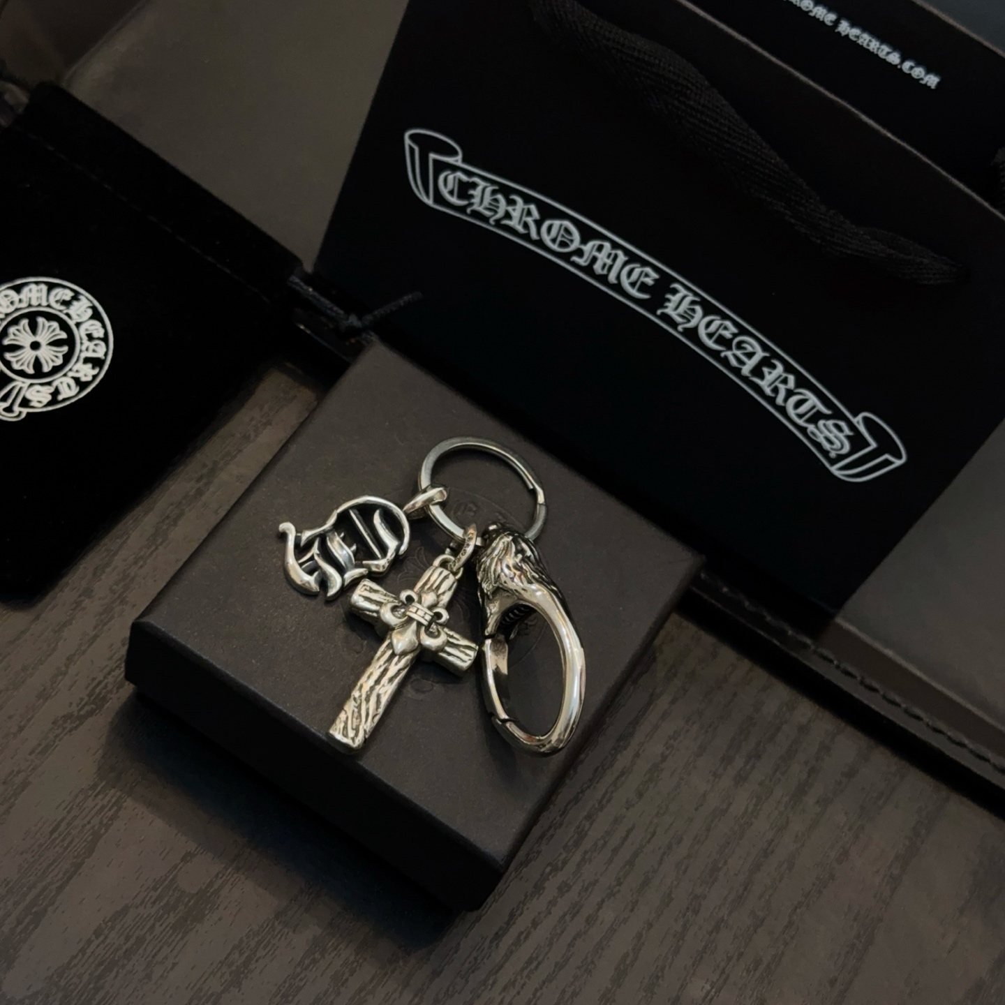 Chrome Hearts ❤️ 克罗心十字架钥匙扣 大龙虾扣 雕刻工艺 精工品质 纯手工打造 ～正品开