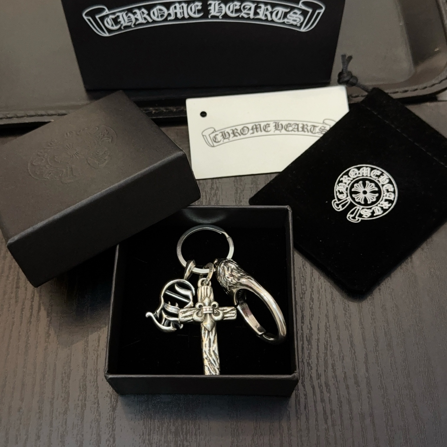 Chrome Hearts ❤️ 克罗心十字架钥匙扣 大龙虾扣 雕刻工艺 精工品质 纯手工打造 ～正品开