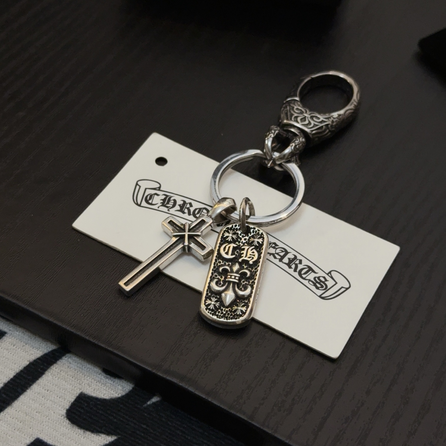 Chrome Hearts ❤️ 克罗心十字架钥匙扣 大龙虾扣 雕刻工艺 精工品质 纯手工打造 ～正品开