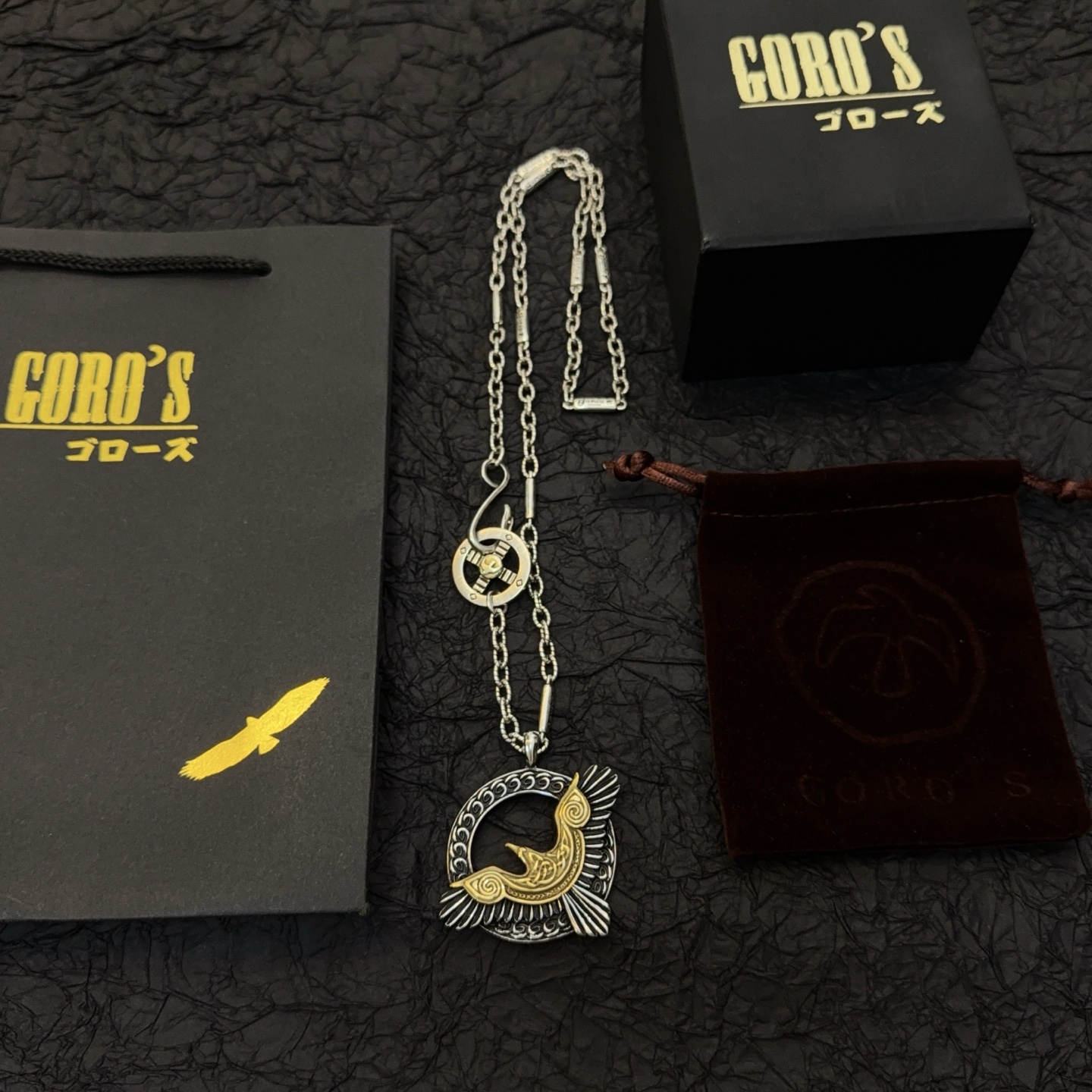 【新品上架】Goro’s高桥吾郎飞鹰项链，顶级版本，认准独家拍摄，主攻高端市场 ，快手/ins/小红书热