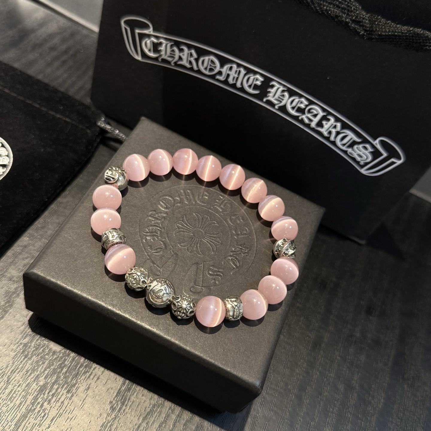 新款【专柜品质】Chrome Hearts克罗心经典复古多元素手串手链 ，快手/ins/小红书热门，凹凸
