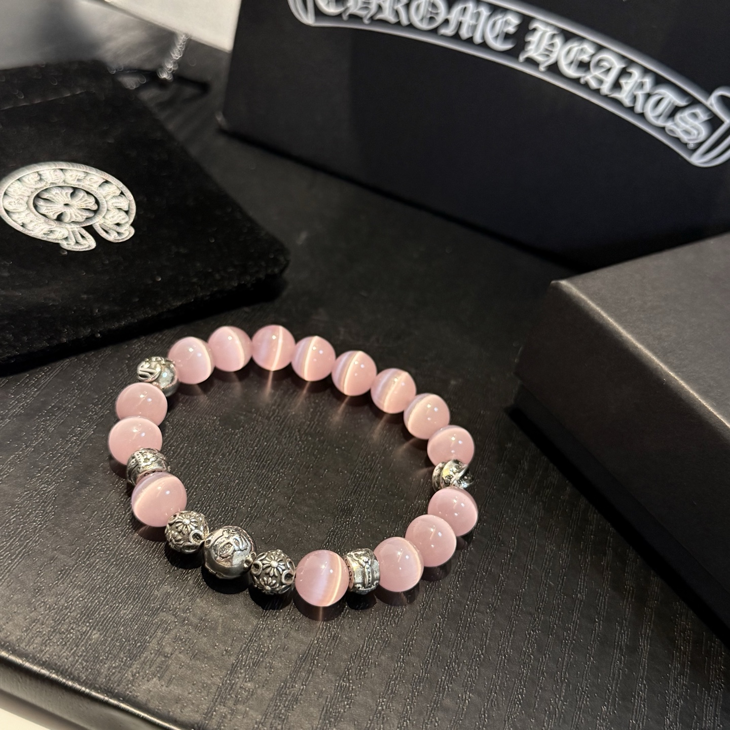 新款【专柜品质】Chrome Hearts克罗心经典复古多元素手串手链 ，快手/ins/小红书热门，凹凸