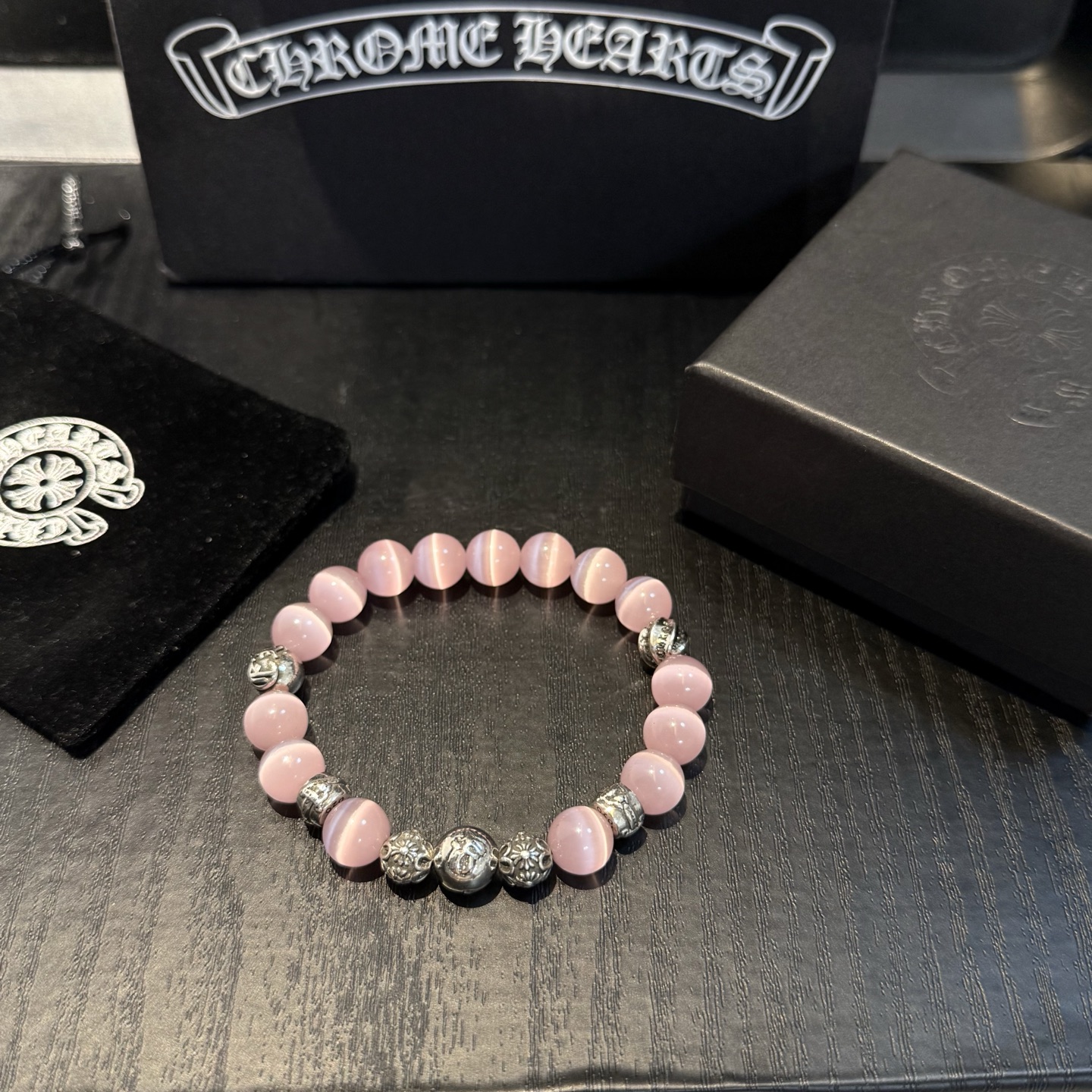 新款【专柜品质】Chrome Hearts克罗心经典复古多元素手串手链 ，快手/ins/小红书热门，凹凸