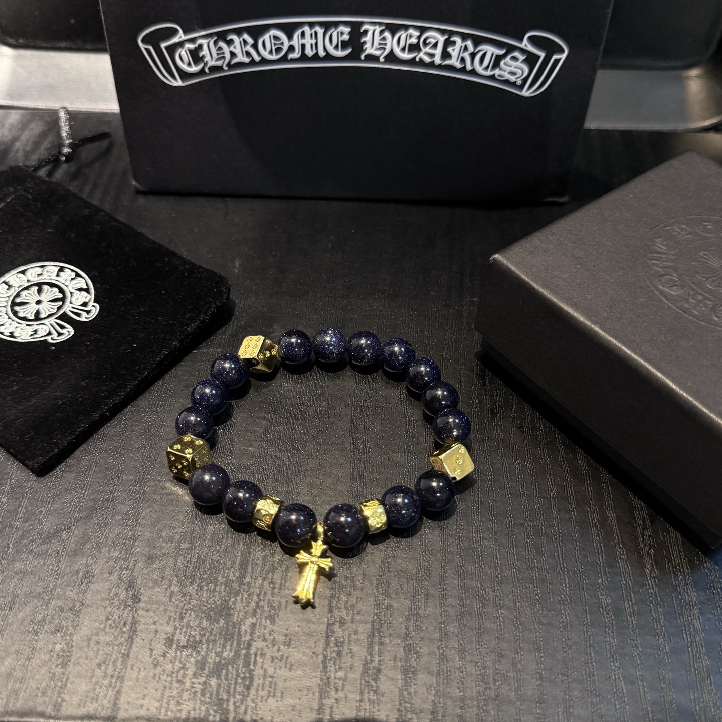 新款【专柜品质】Chrome Hearts克罗心 经典复古多元素手串手链 ，快手/ins/小红书热门，凹