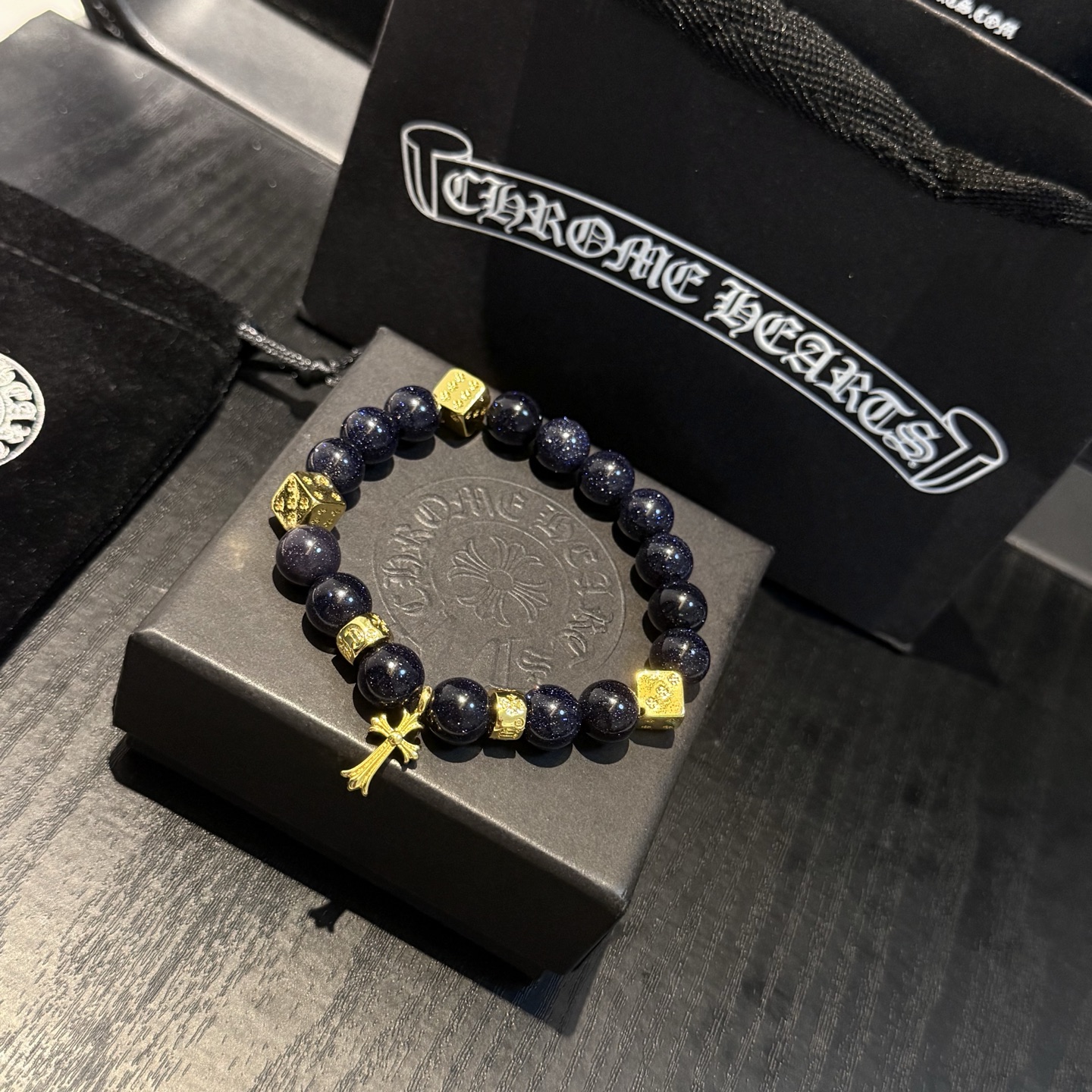 新款【专柜品质】Chrome Hearts克罗心 经典复古多元素手串手链 ，快手/ins/小红书热门，凹