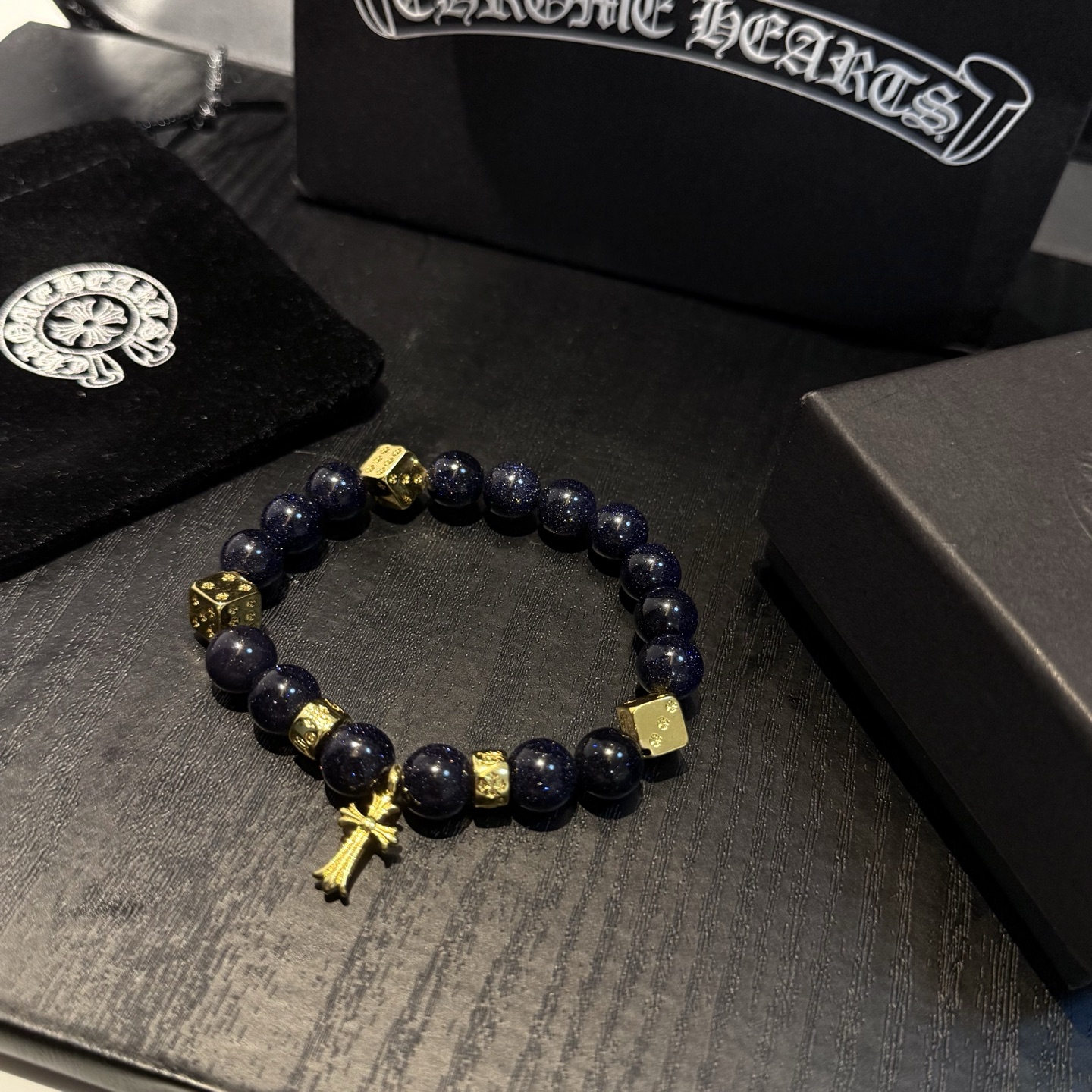 新款【专柜品质】Chrome Hearts克罗心 经典复古多元素手串手链 ，快手/ins/小红书热门，凹
