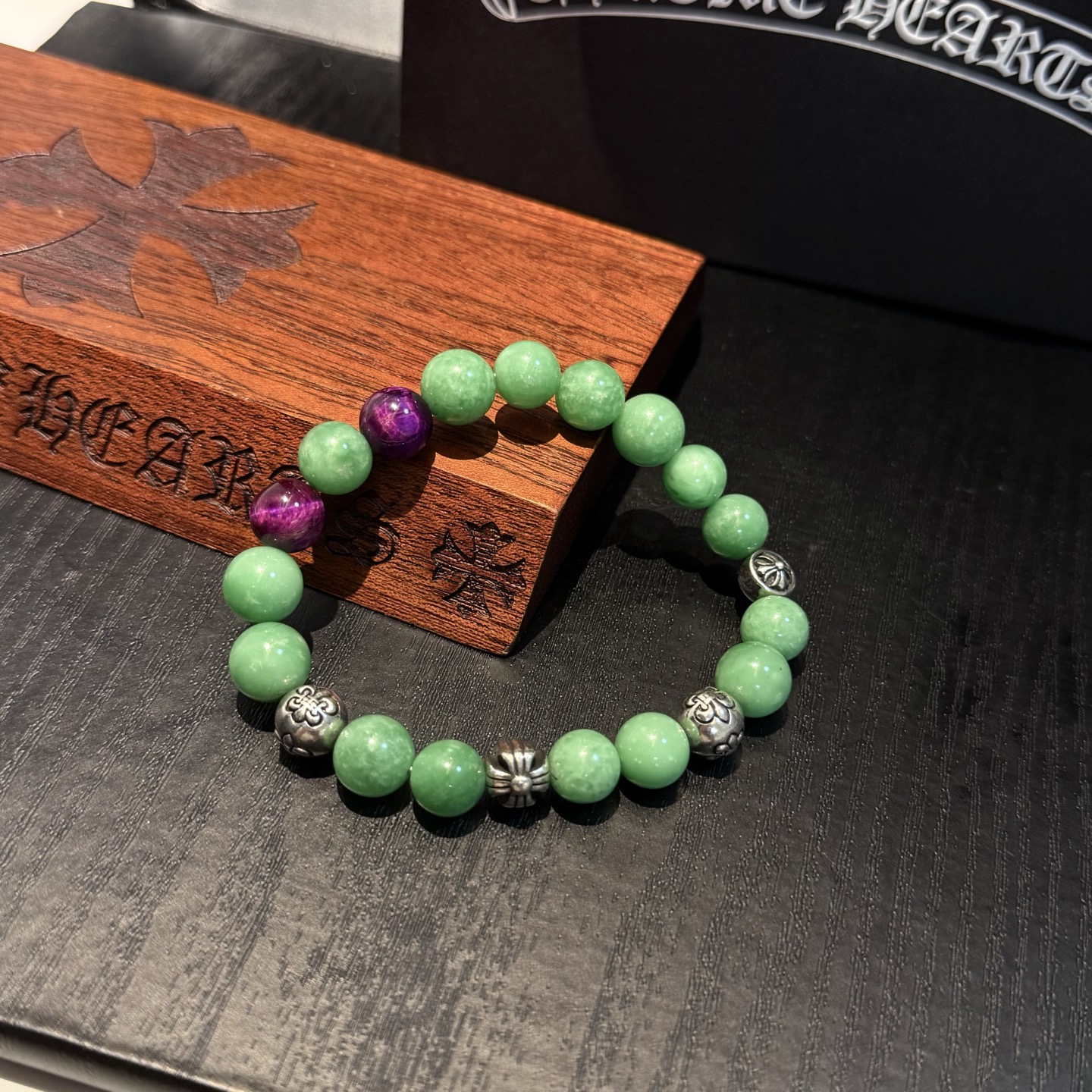新款【专柜品质】Chrome Hearts克罗心 经典复古多元素手串手链 ，快手/ins/小红书热门，凹