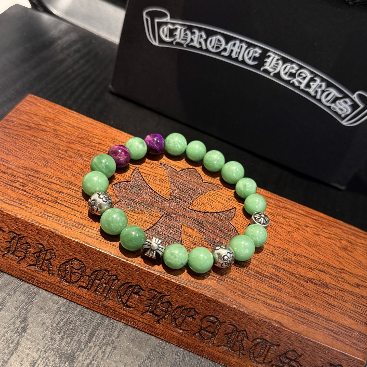 新款【专柜品质】Chrome Hearts克罗心 经典复古多元素手串手链 ，快手/ins/小红书热门，凹