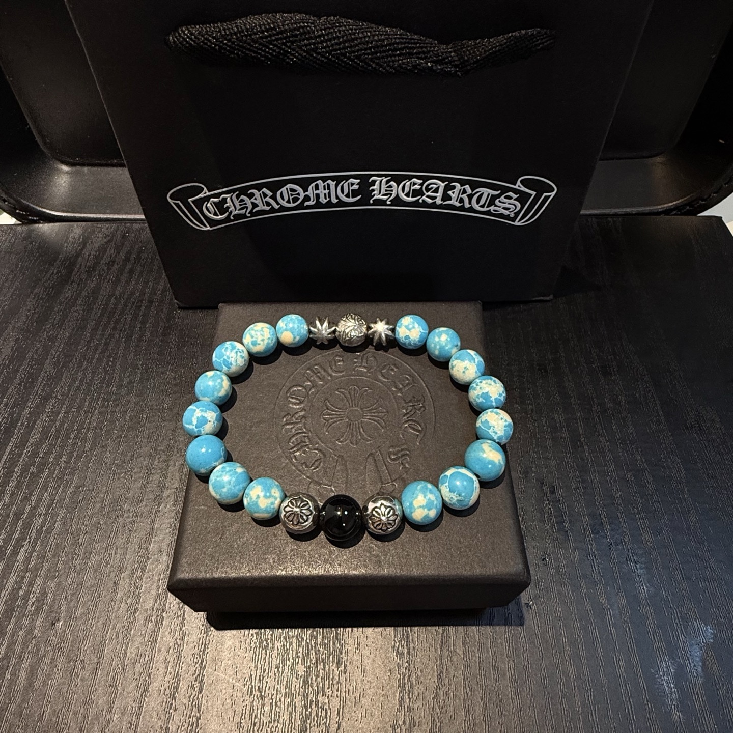 新款【专柜品质】Chrome Hearts克罗心 经典复古多元素手串手链 ，快手/ins/小红书热门，凹