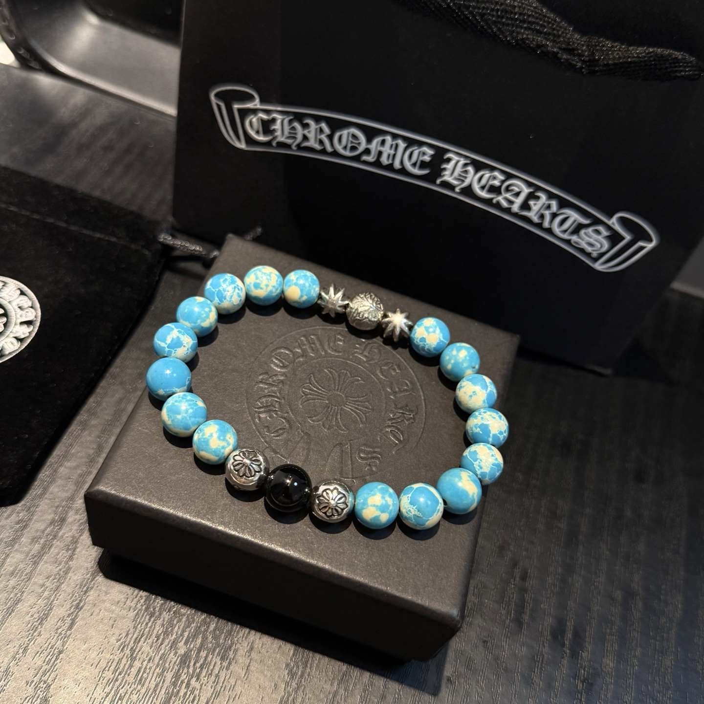 新款【专柜品质】Chrome Hearts克罗心 经典复古多元素手串手链 ，快手/ins/小红书热门，凹
